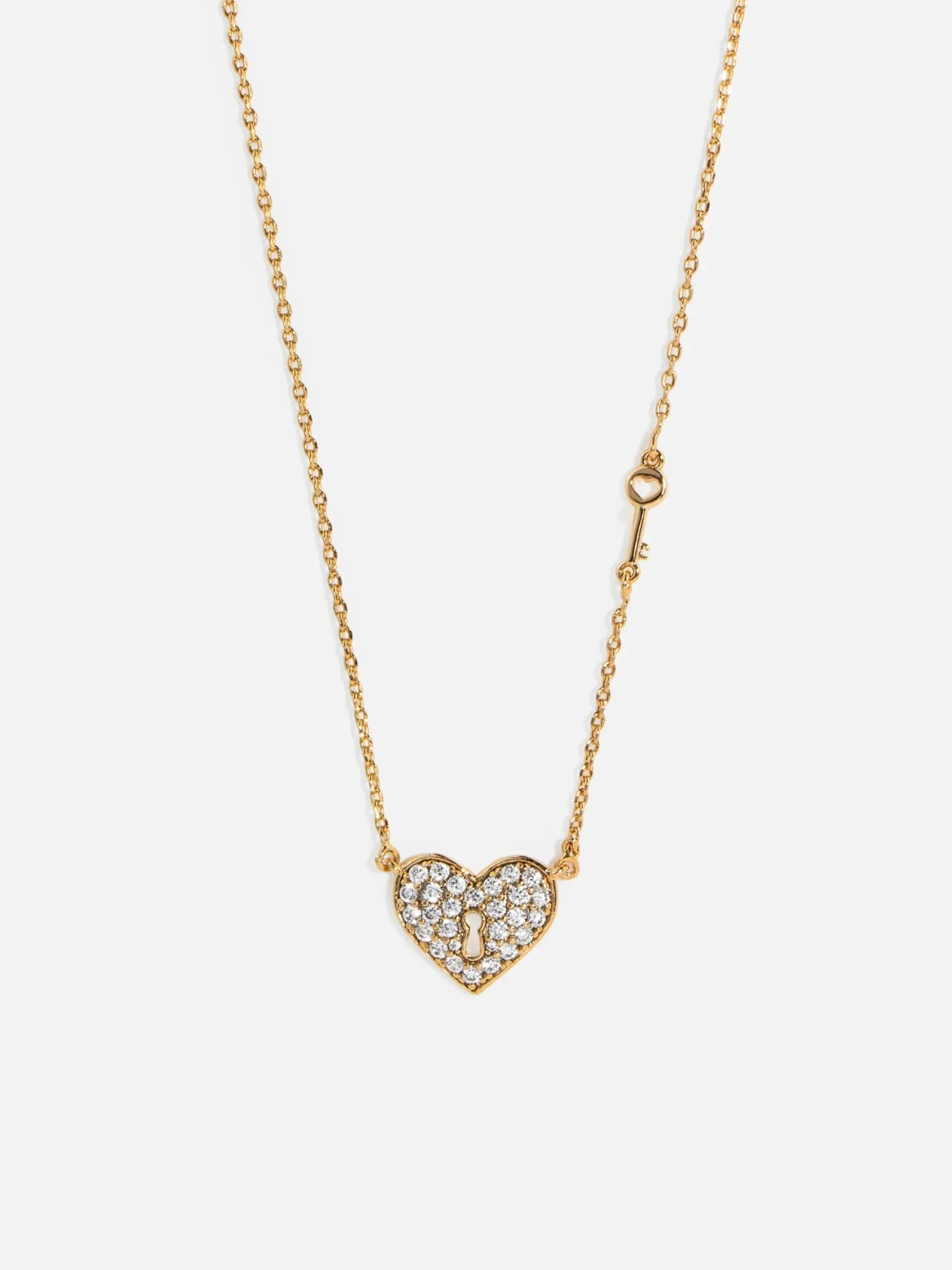 18K Guldpläterat Halsband Hjärtat med Kubisk Zirkonia