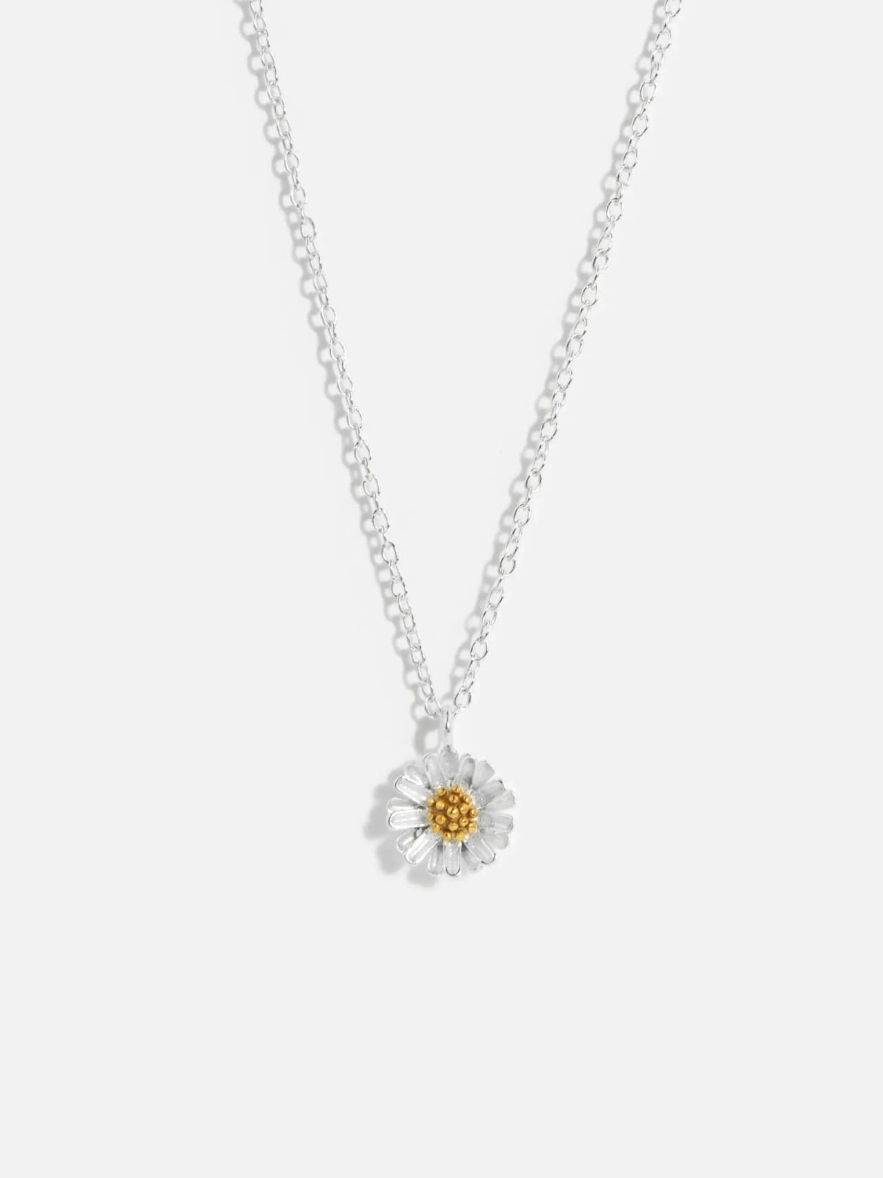 Äkta Silver Halsband Blomma