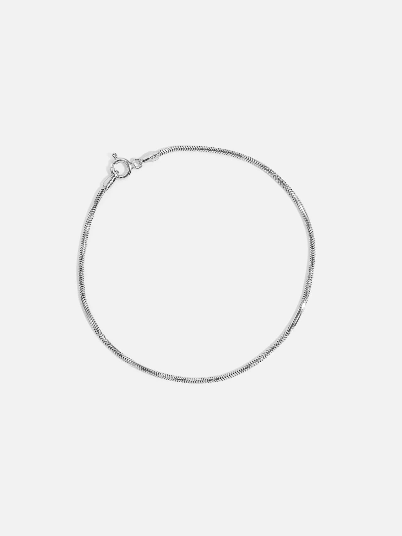 Äkta silverarmband Ormkedja