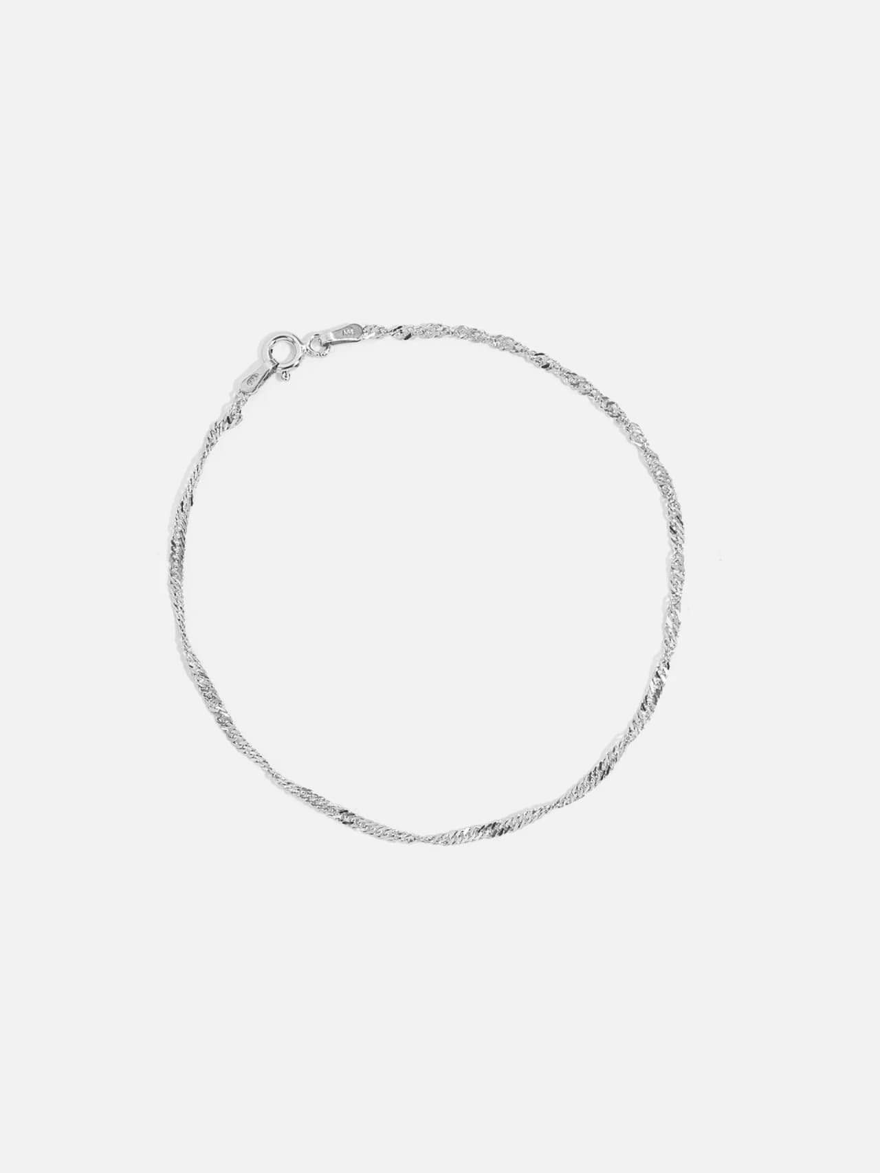 Äkta Silverarmband Tvinnad Kedja