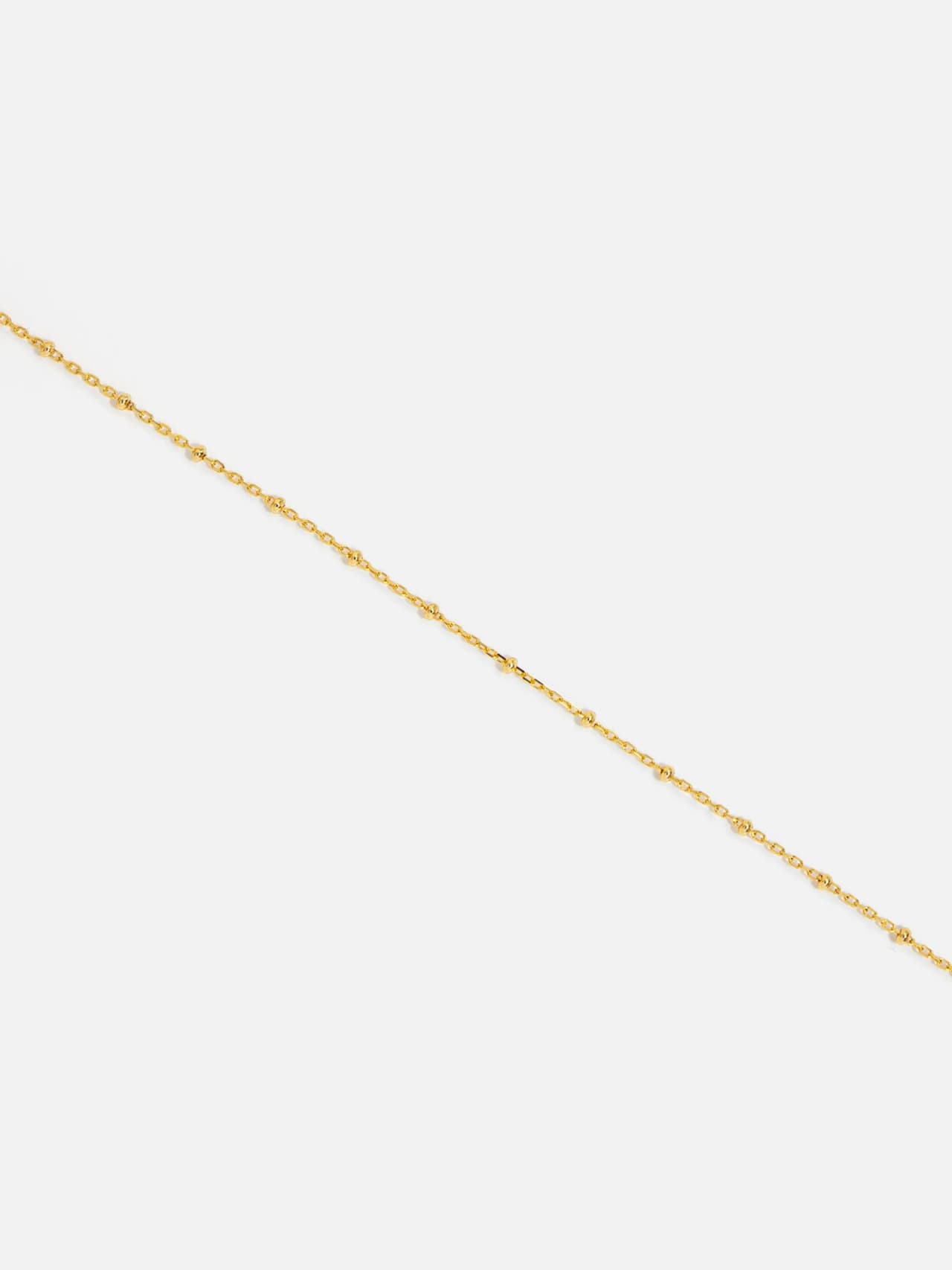 14K Förgyllt Armband i 925 Sterlingsilver - Kulkedja