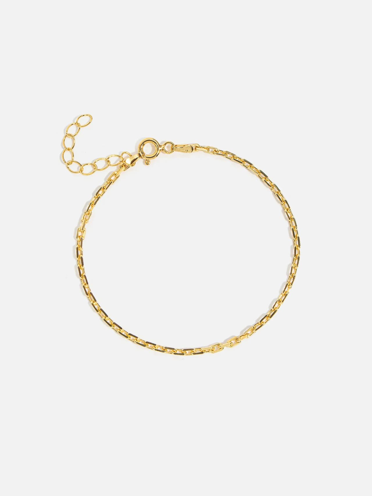 14K-Förgyllt Armband i Äkta Silver - Justerbar Längd