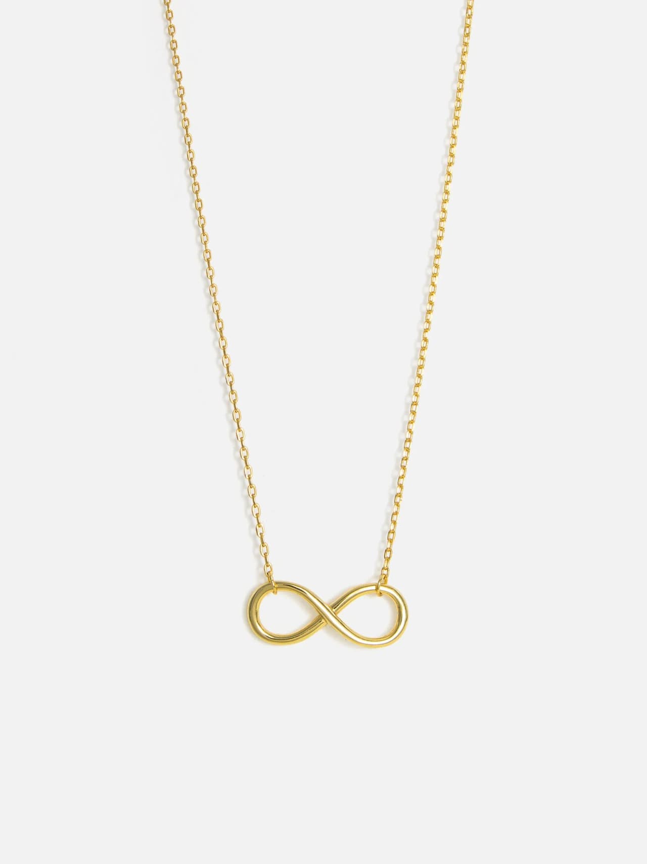 14K Guldpläterat Halsband i Äkta Silver med Infinity-design