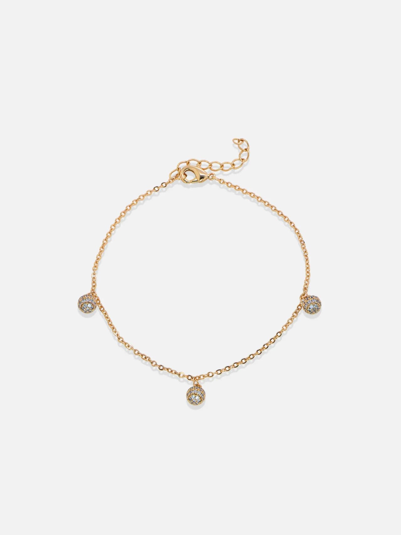 18K Guldpläterad Armband med Berlocker