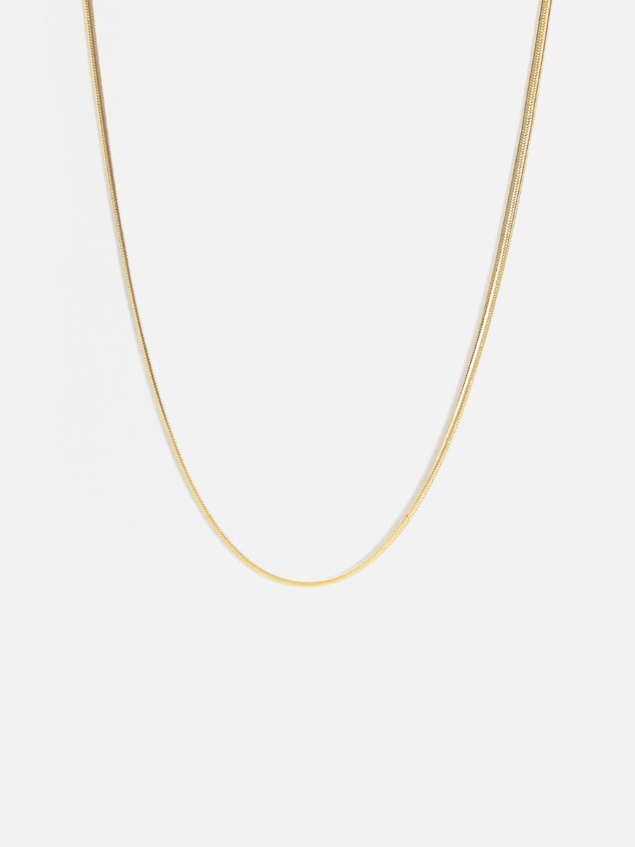 18K Guldpläterat Halsband med Platt Design