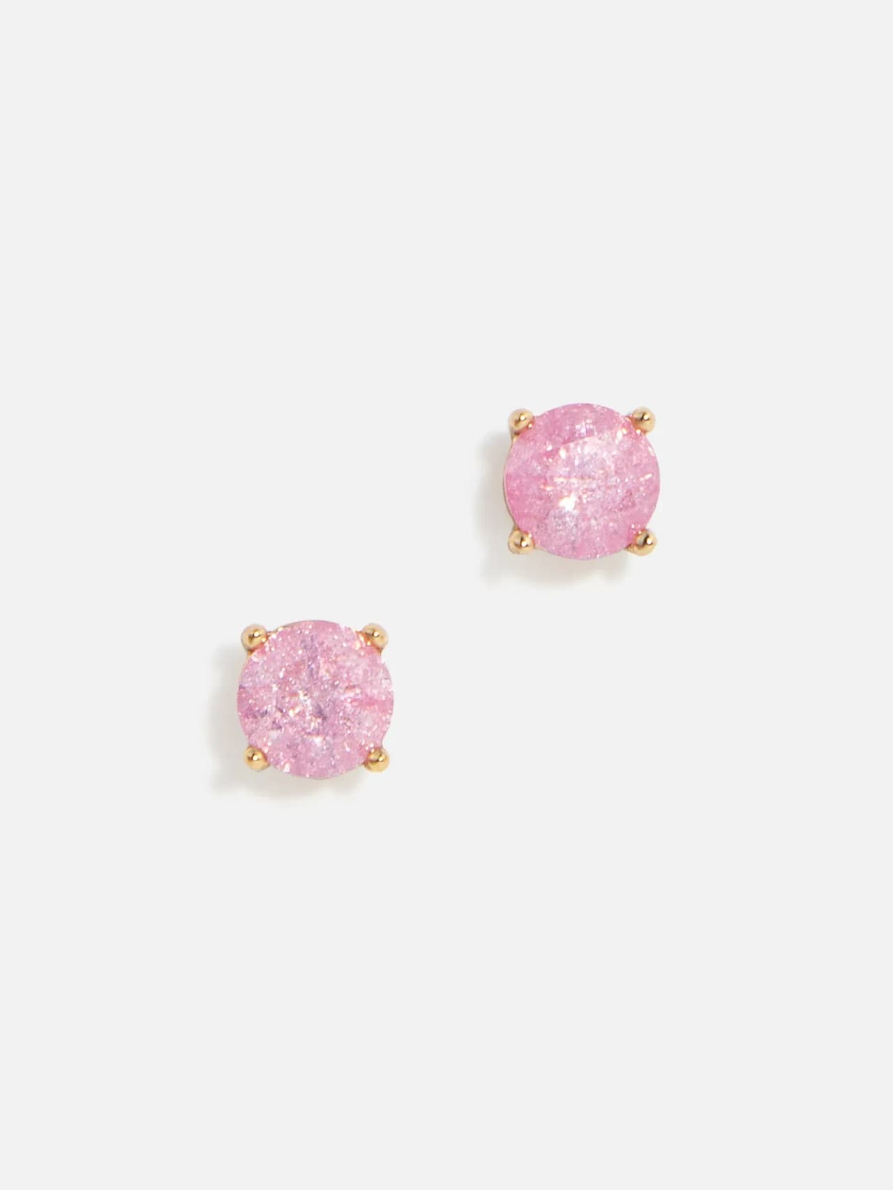 5mm Guldpläterade Stud Örhängen med Kubisk Zirkonia
