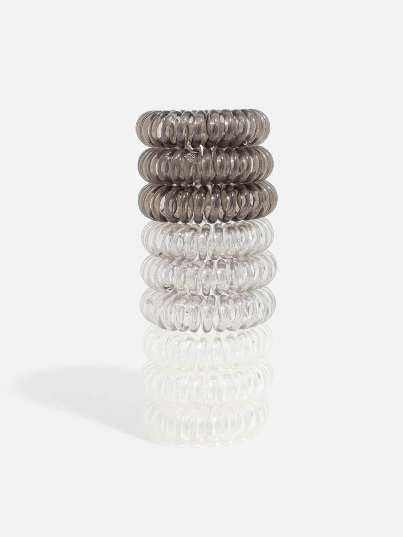 Spiral Hårsnoddar 9-pack - Gråtoner
