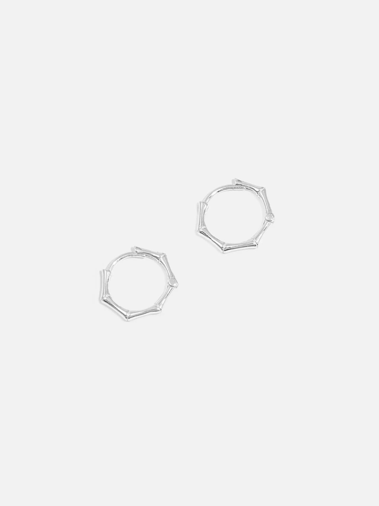 Äkta Silver Geometriska Örhängen