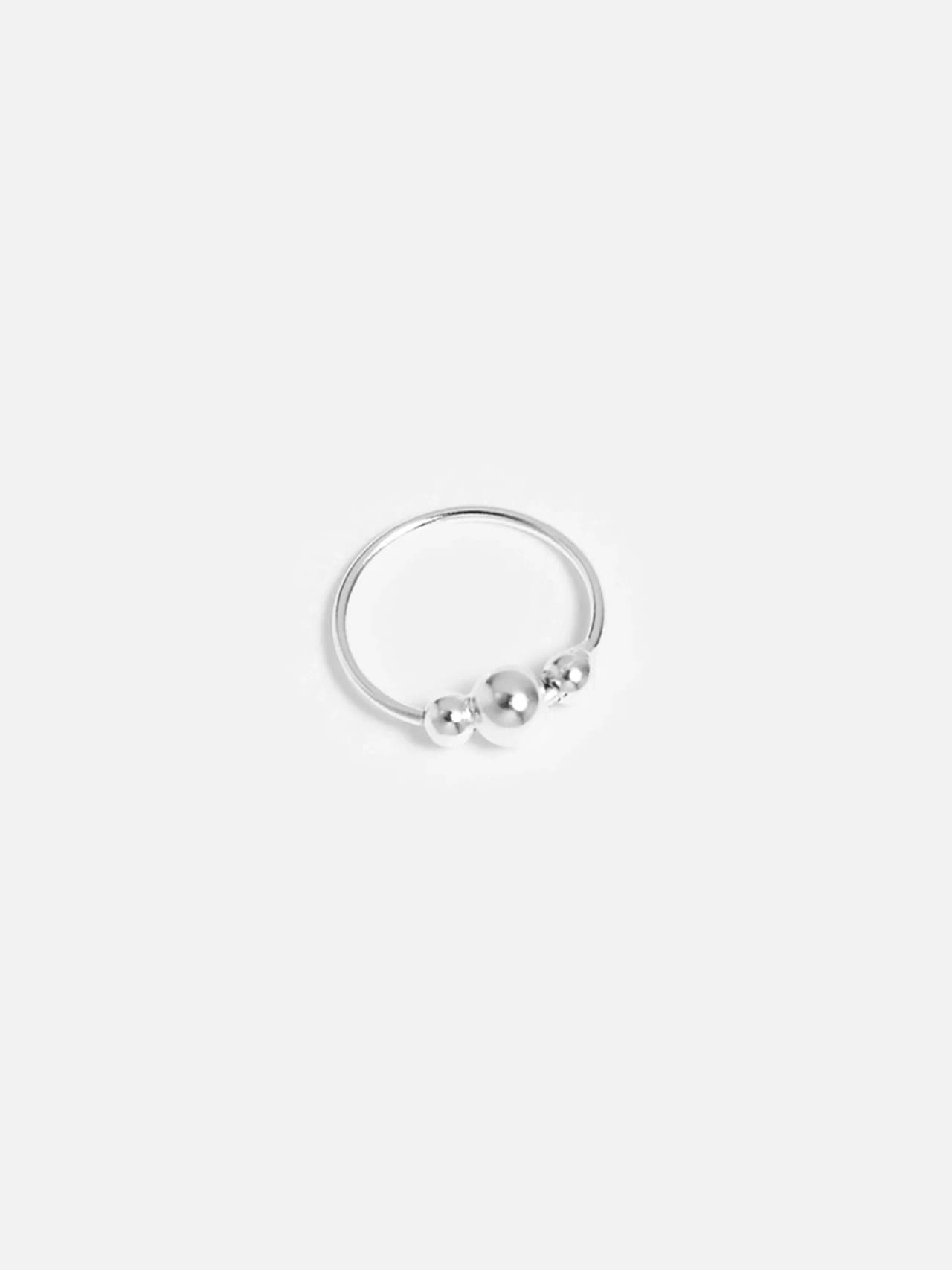 Äkta Silver Näs Piercing Boll