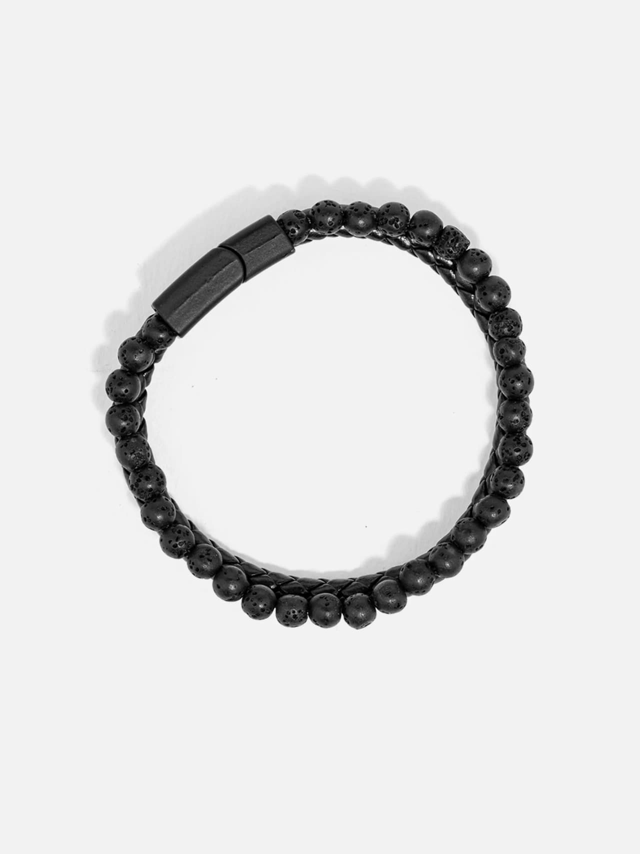 Armband i Lavastenar och Magnetlås
