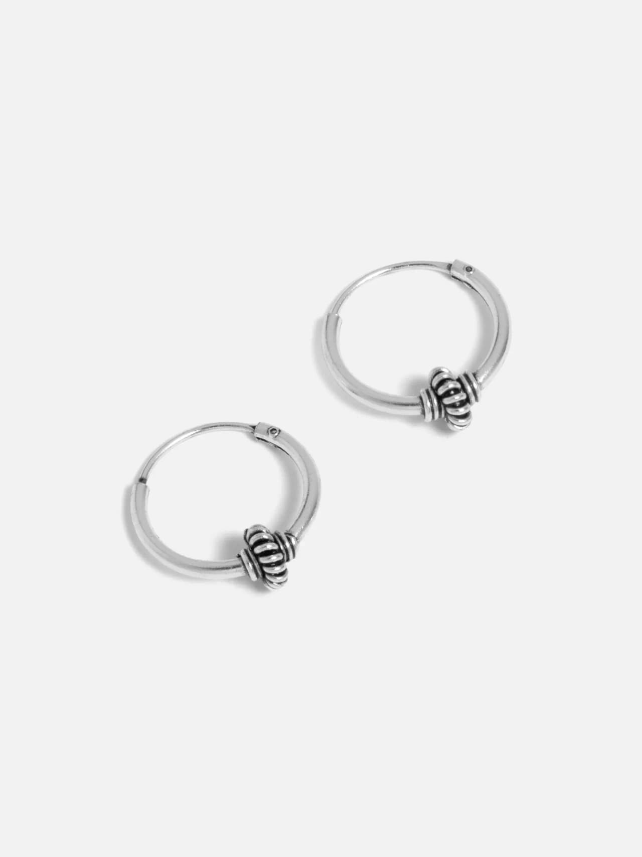Bali Twist Örhängen i Äkta Silver