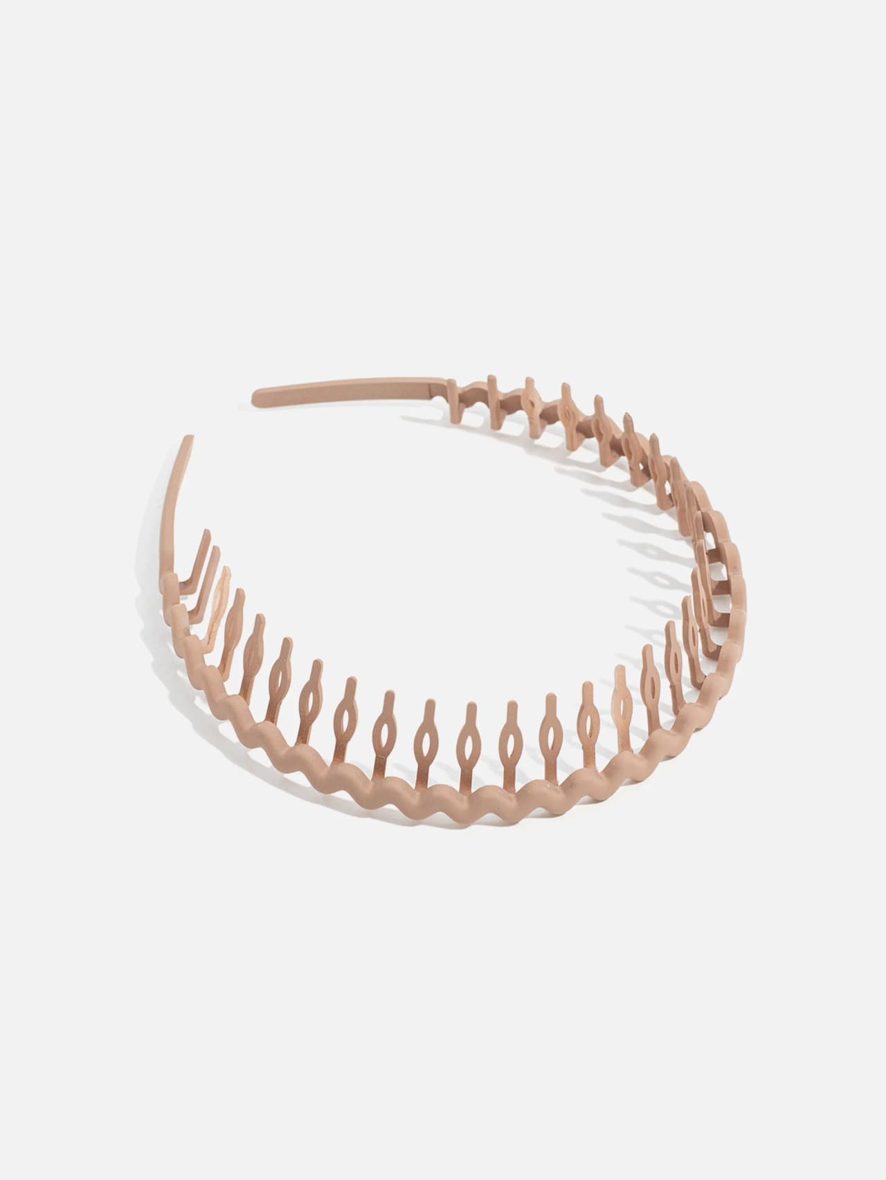 Beige Diadem med Kammar