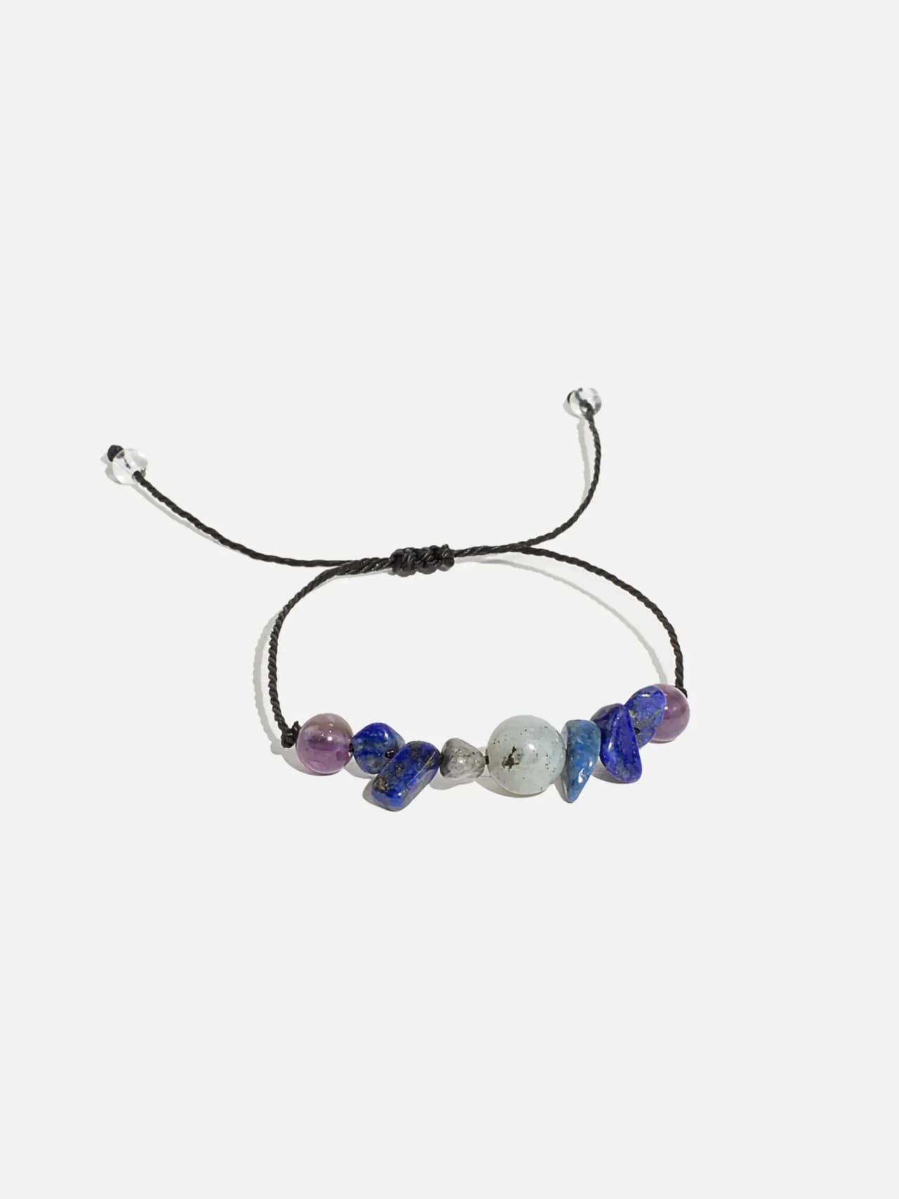 Blå Kristall Sten Armband