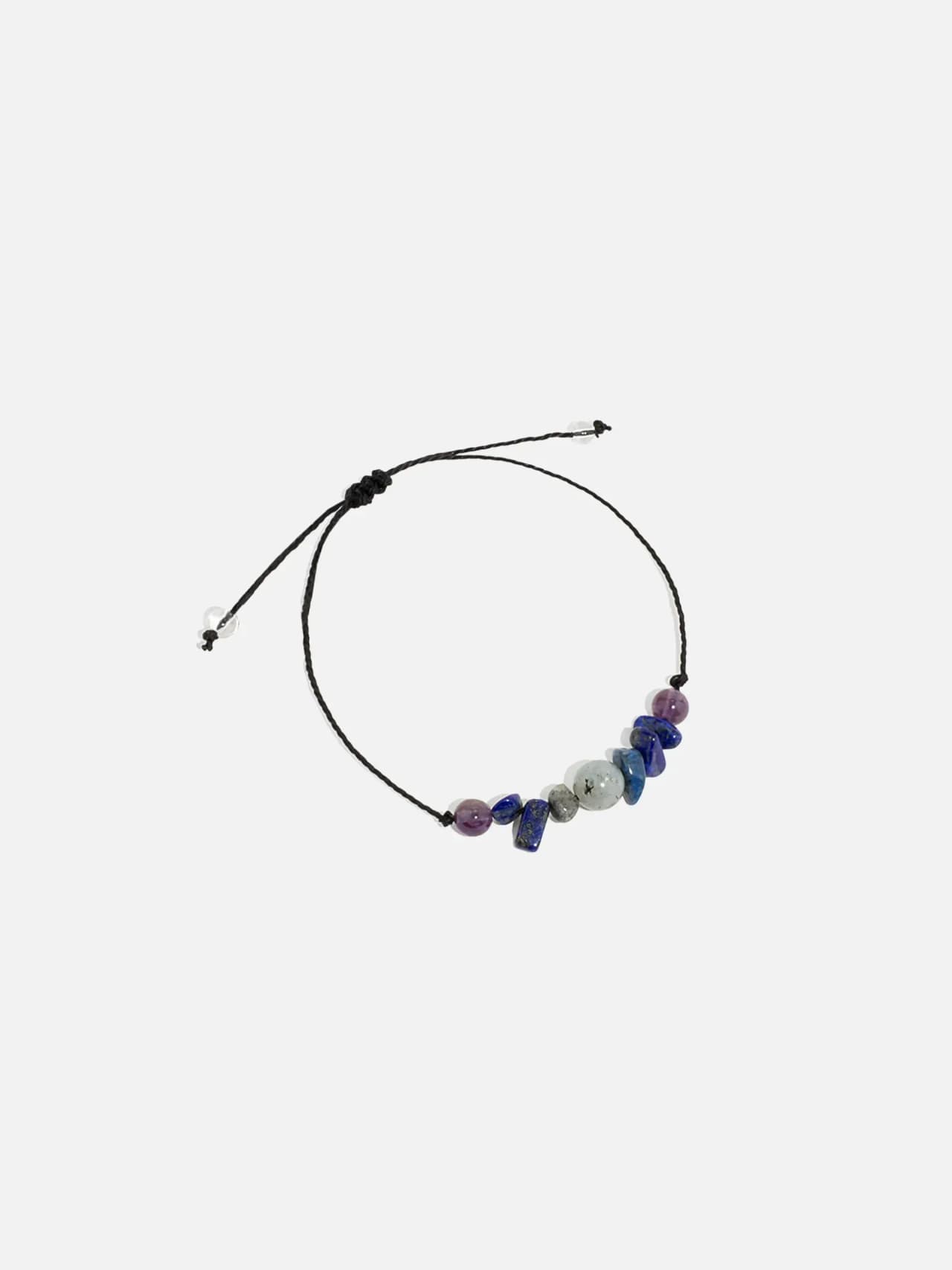 Blå Kristall Sten Armband