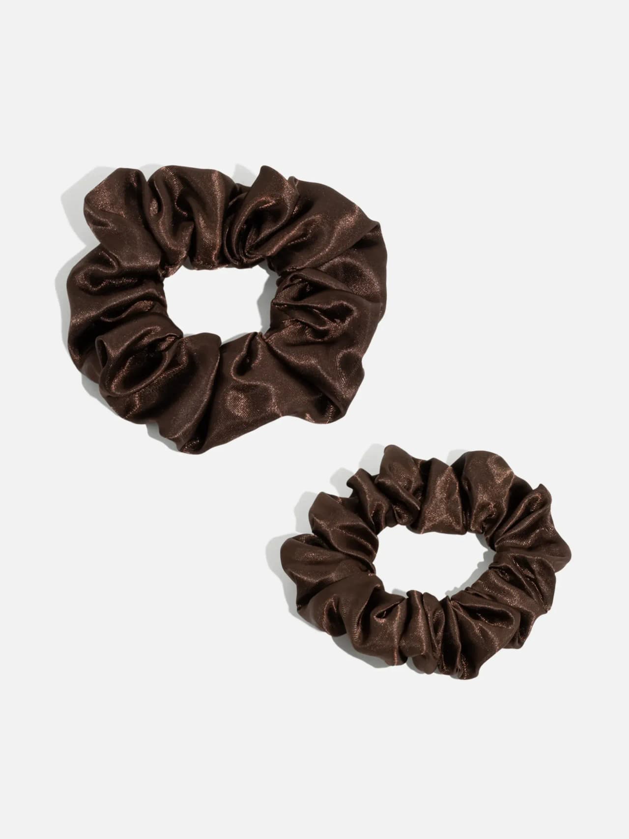 Brun Scrunchie 2St