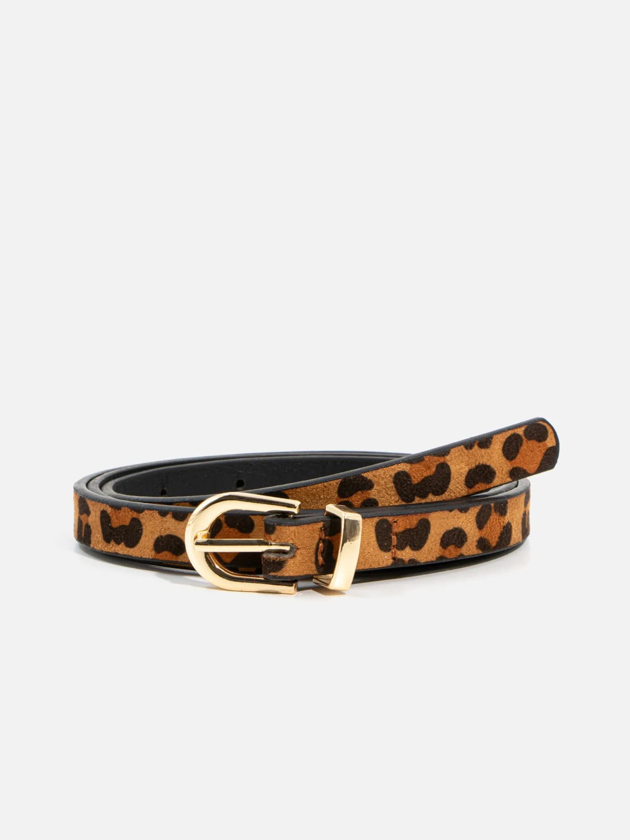 Dam Bälte i Skinnimitation med Leopardmönster