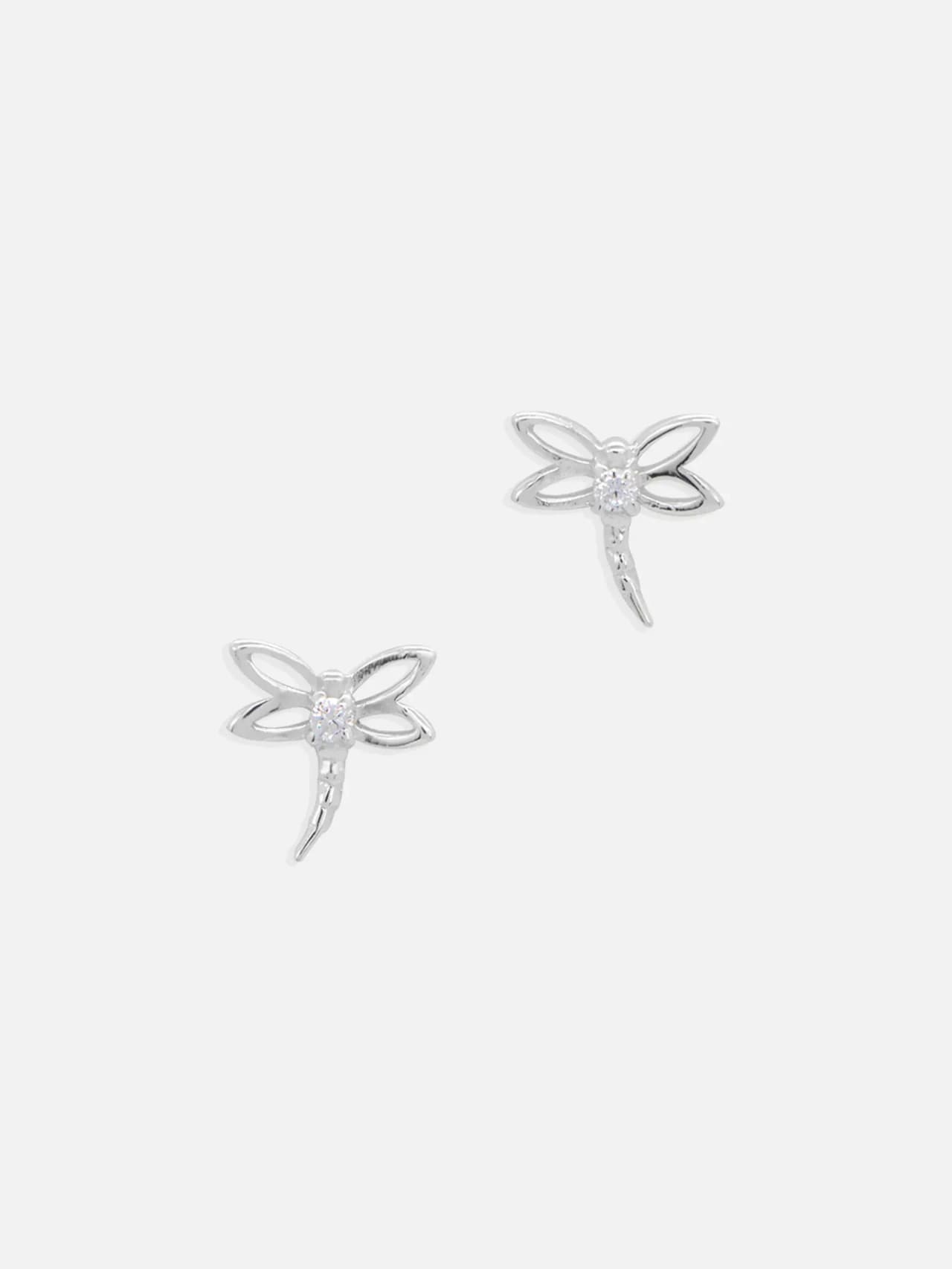 Dragonfly Örhängen i Äkta Silver med Kubisk Zirkonia