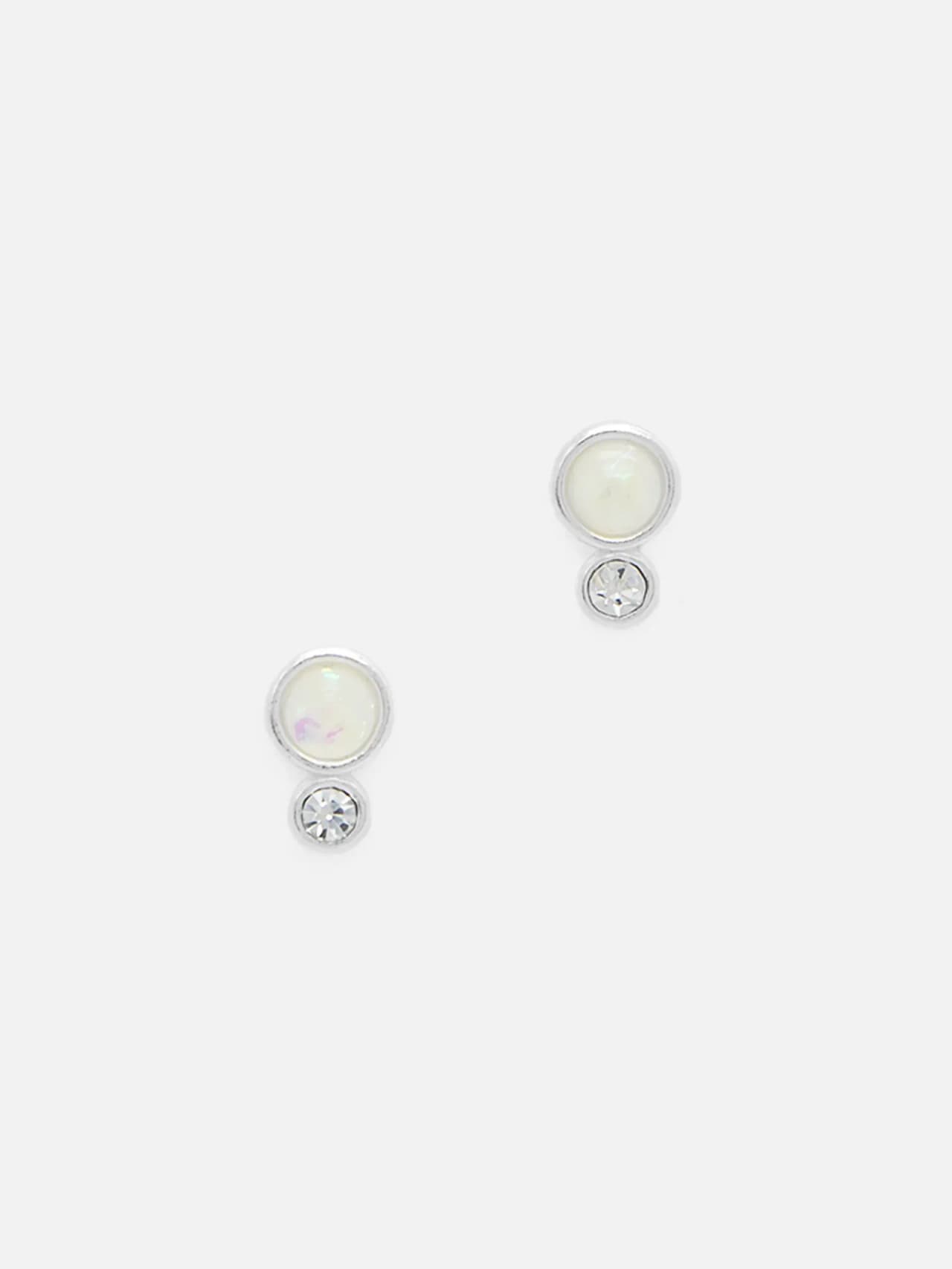 Drop Stud Örhängen i Äkta Silver