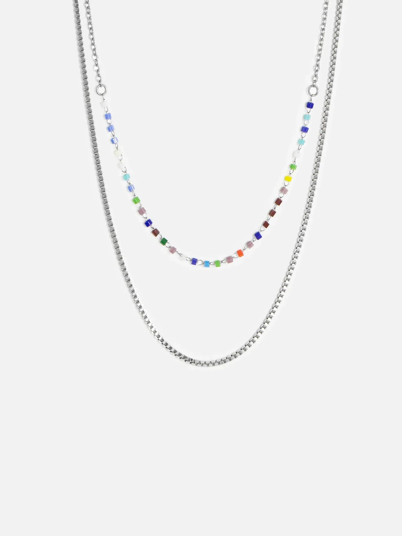 Duo Halsband i Rostfritt stål
