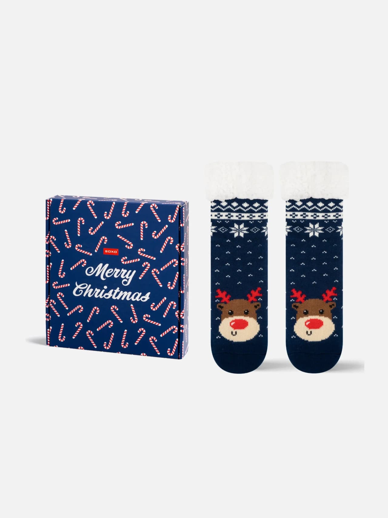 Fluffiga Vinterstrumpor med Julmotiv – Extra Varma & Sköna