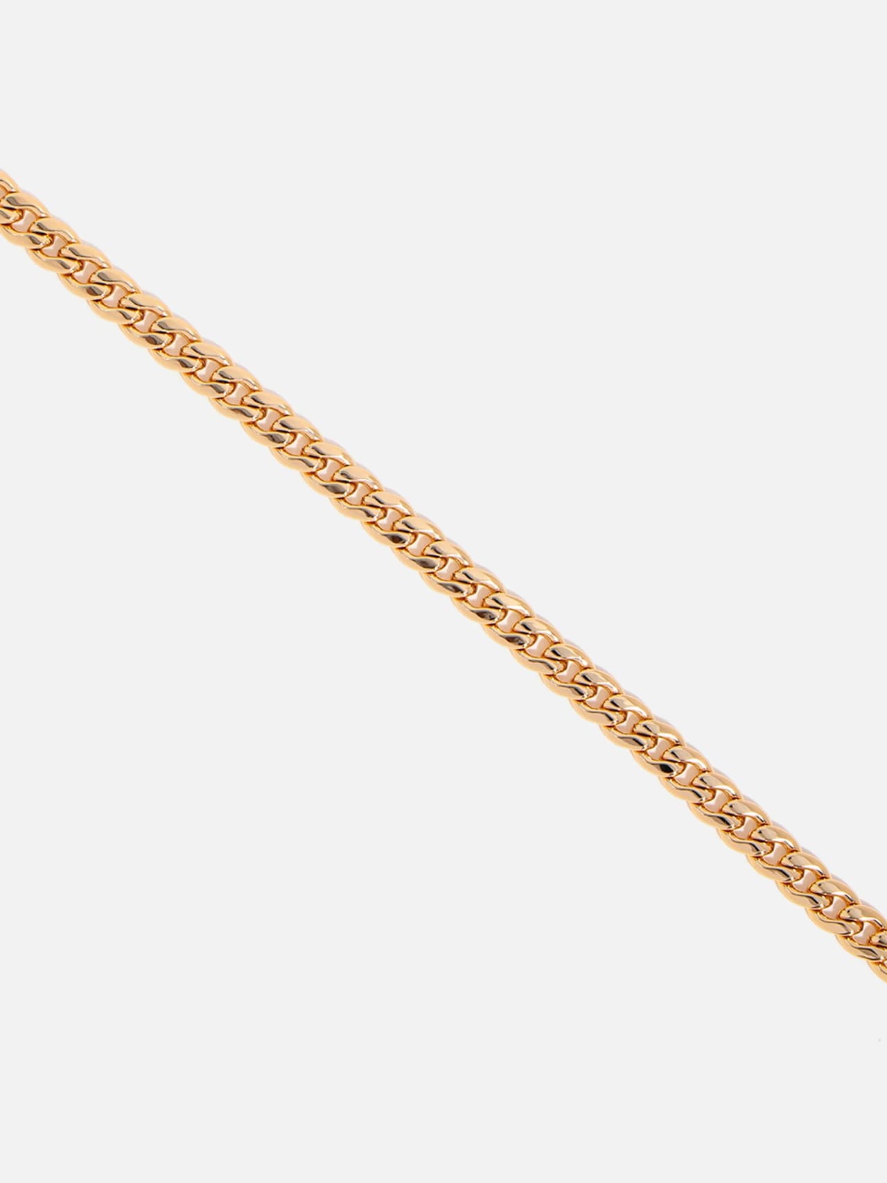 Närbild på brett francoarmband 18K roséton – täta flätade länkar 5,2 mm i detaljvy