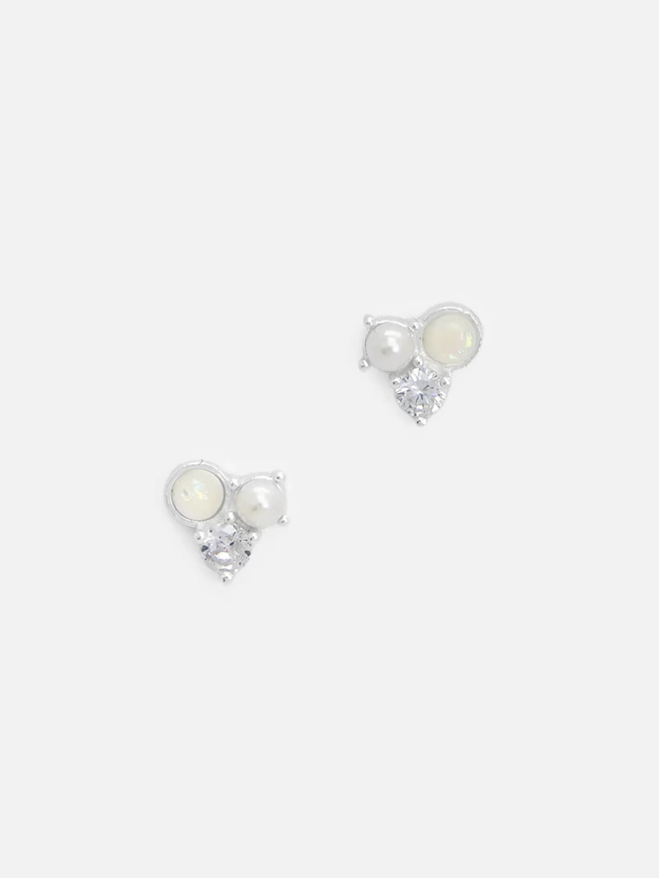 Geometric Stud Örhängen i Äkta Silver