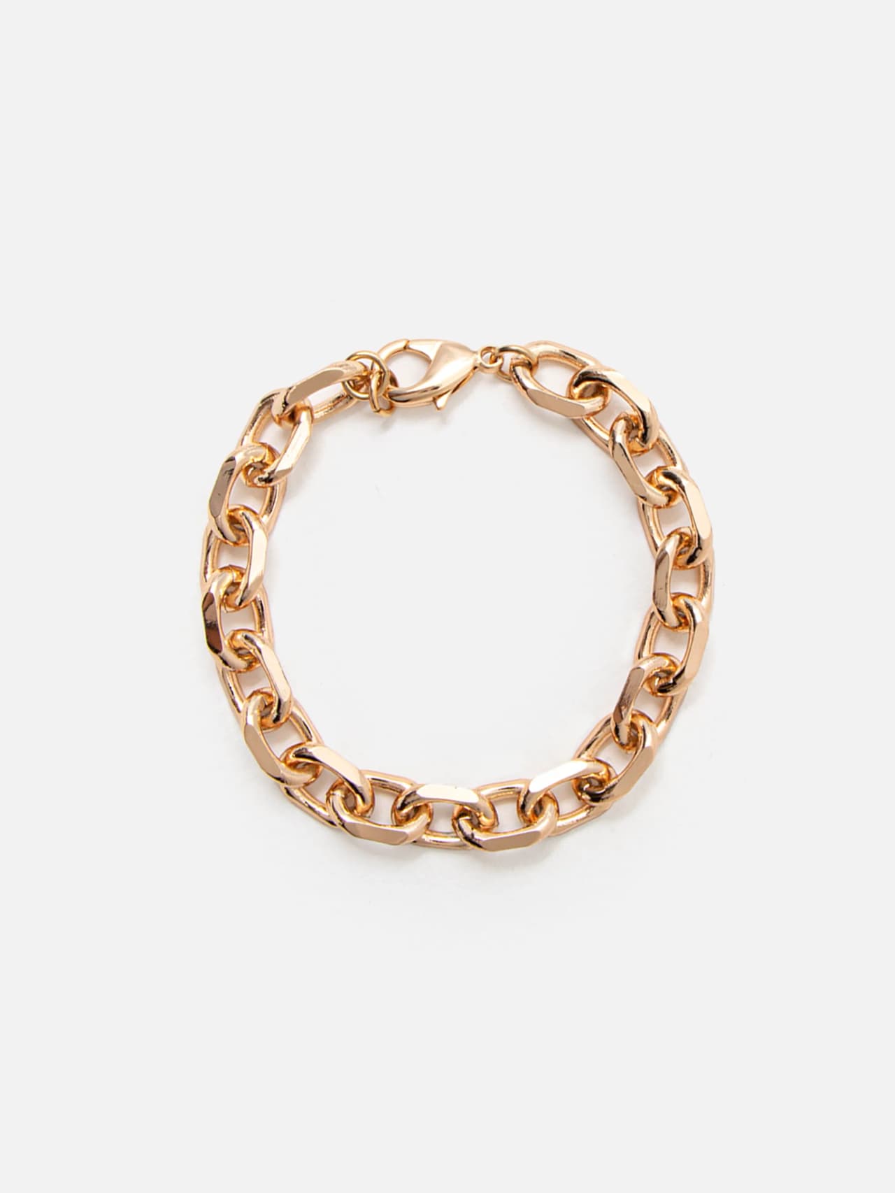 18K guldpläterat kedjearmband med ankarlänk-design dam — Le Lika