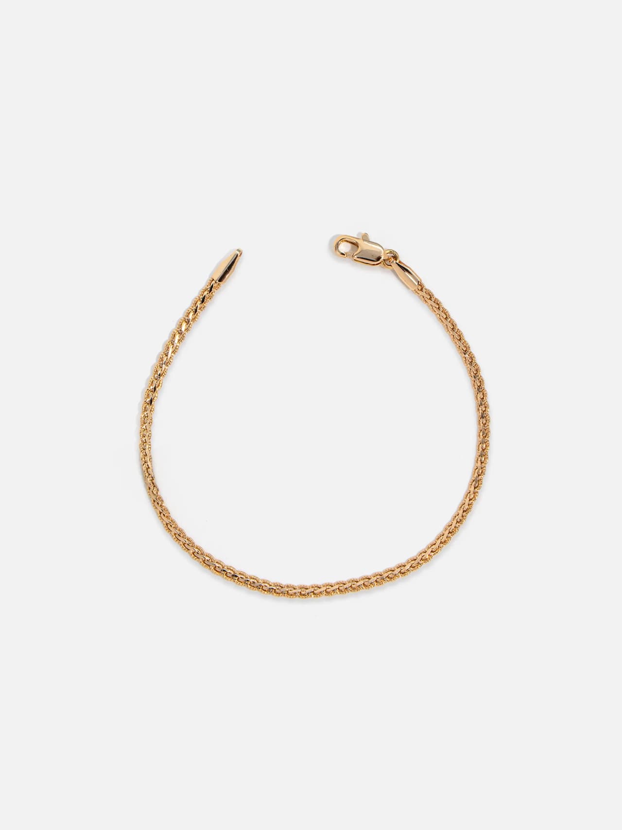 18K guldpläterat vetekedja-armband dam — Le Lika