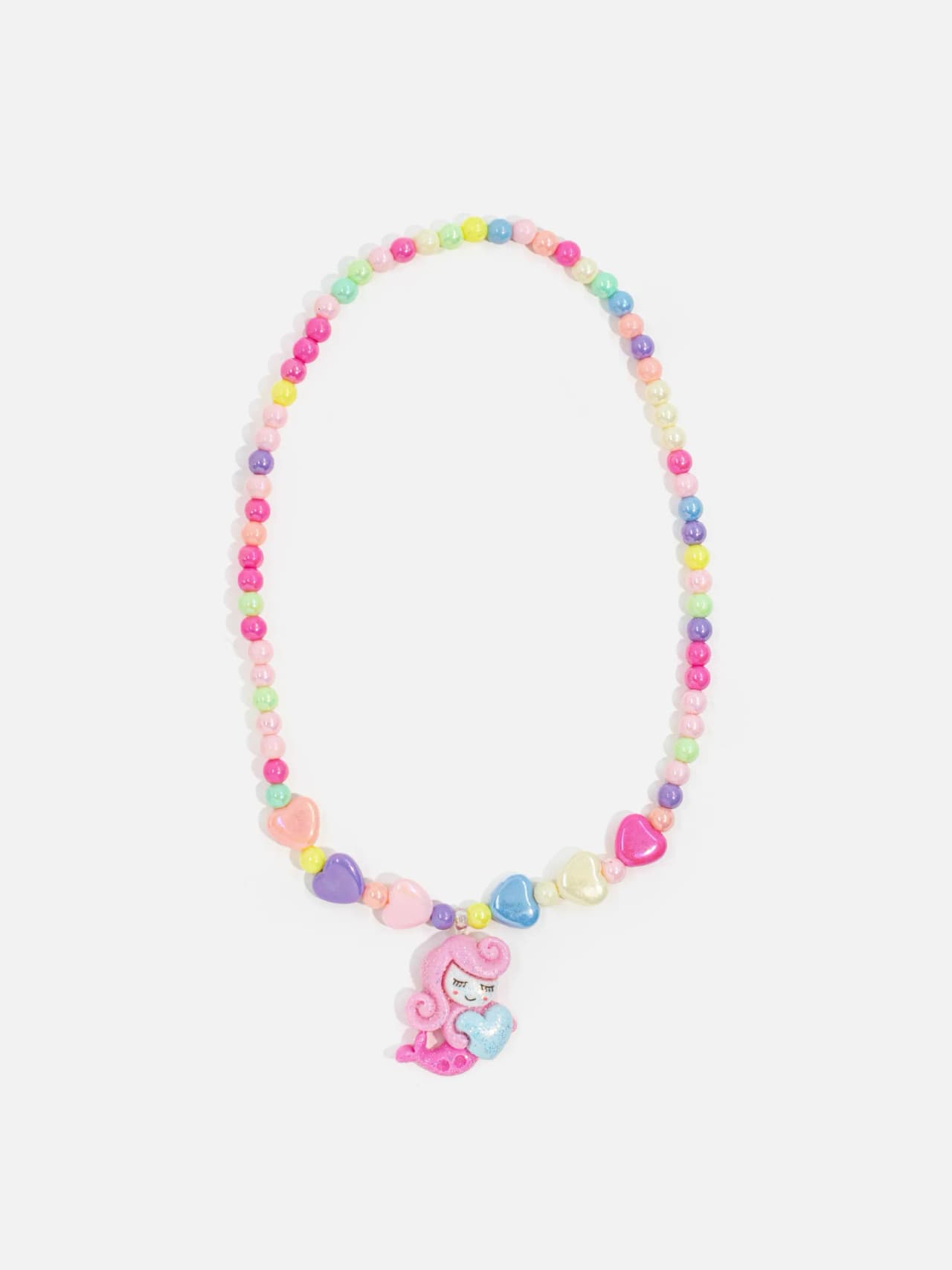 Barnsmyckeset Sjöjungfru Pastell färg Halsband
