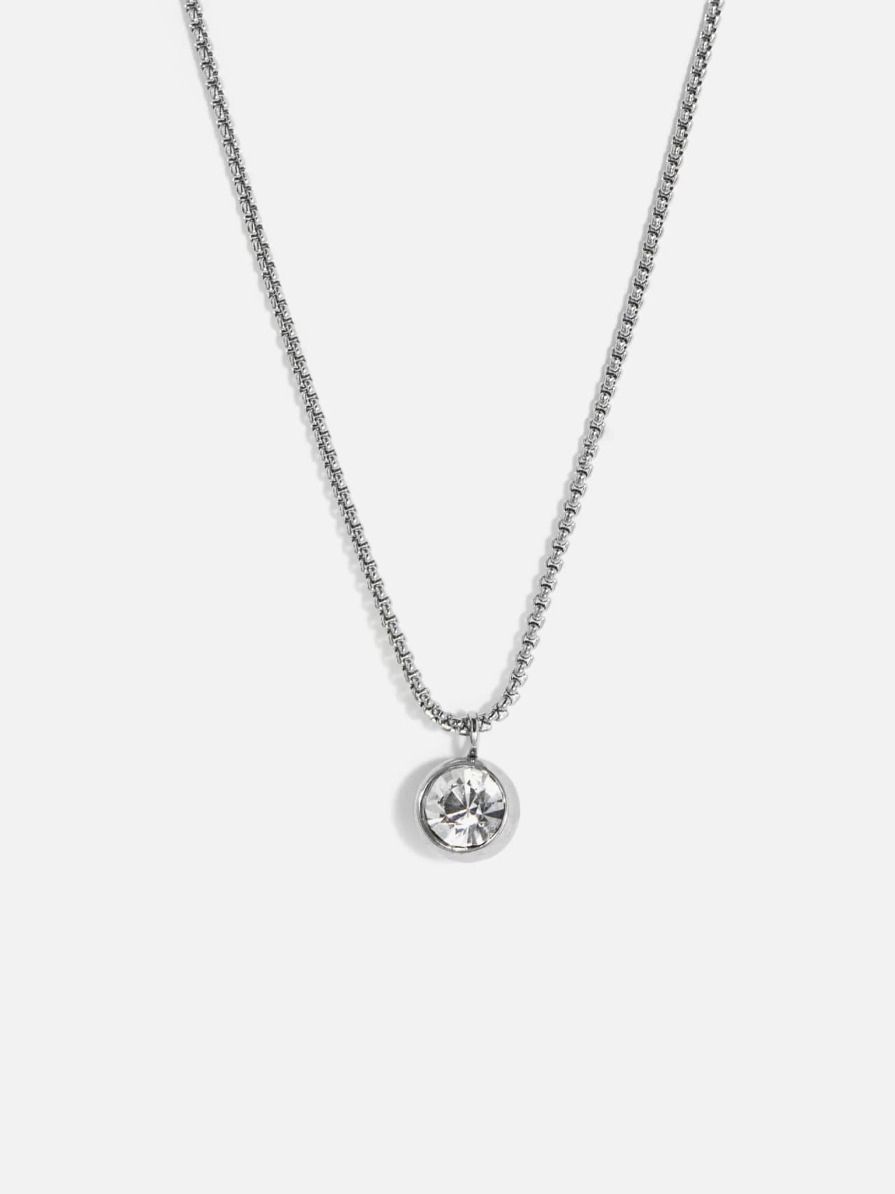 Halsband Solitär i Rostfritt Stål