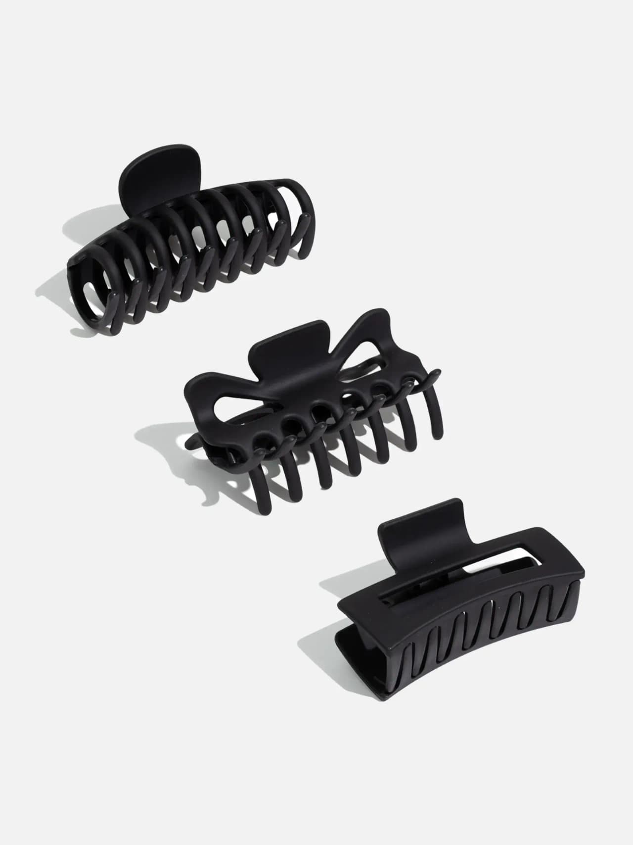 Hårklämma Svart-3 Pack