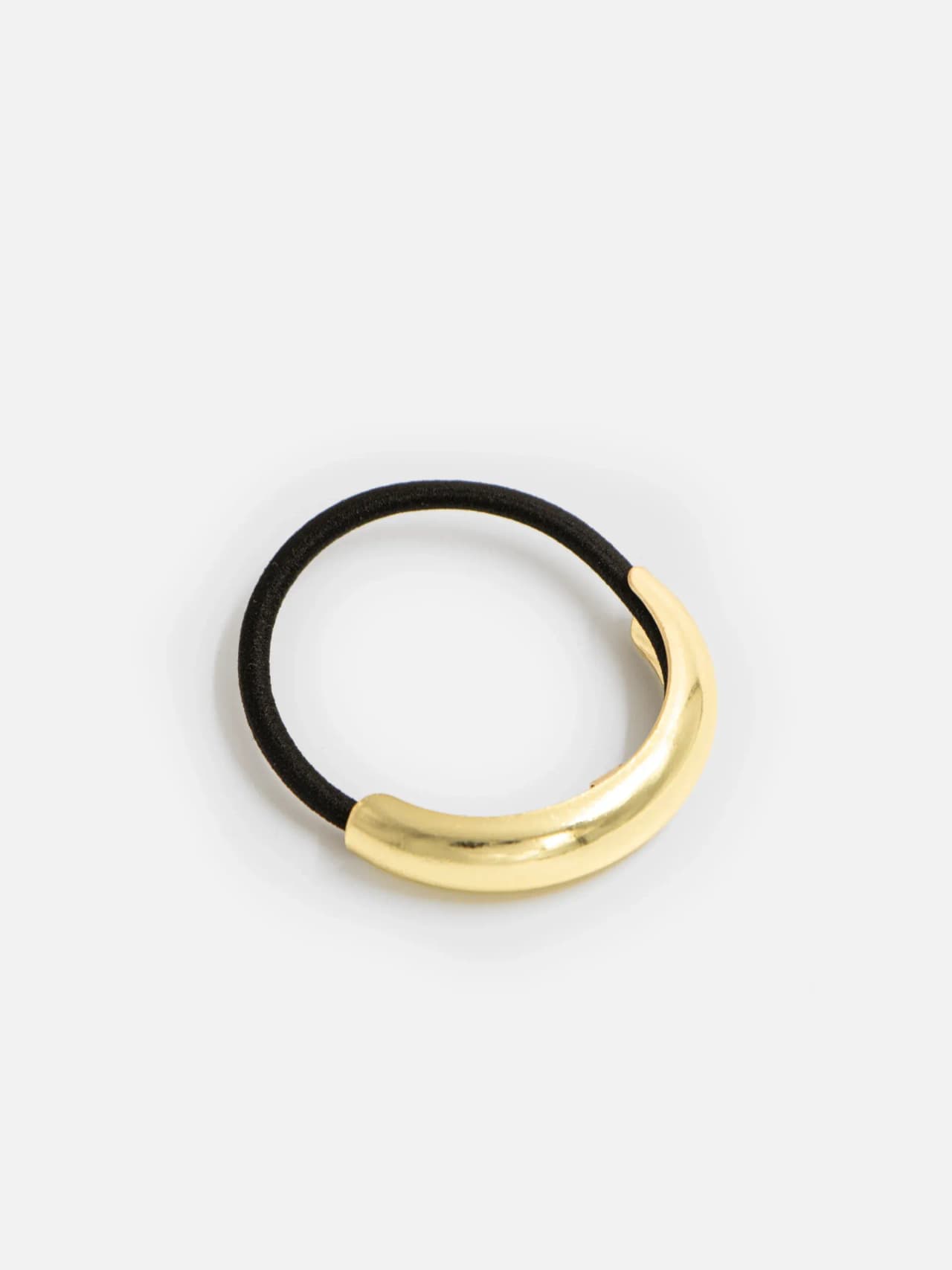 Hårsnodd med Metall Dekoration i Guld
