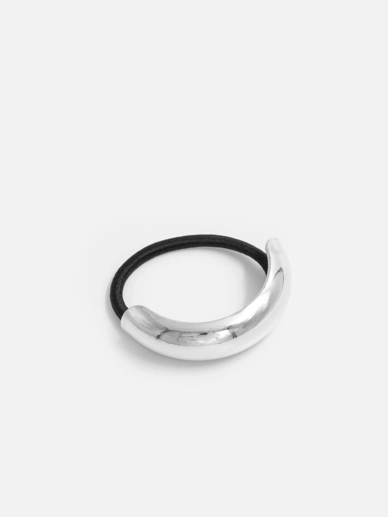 Hårsnodd med Silvermetall Dekoration