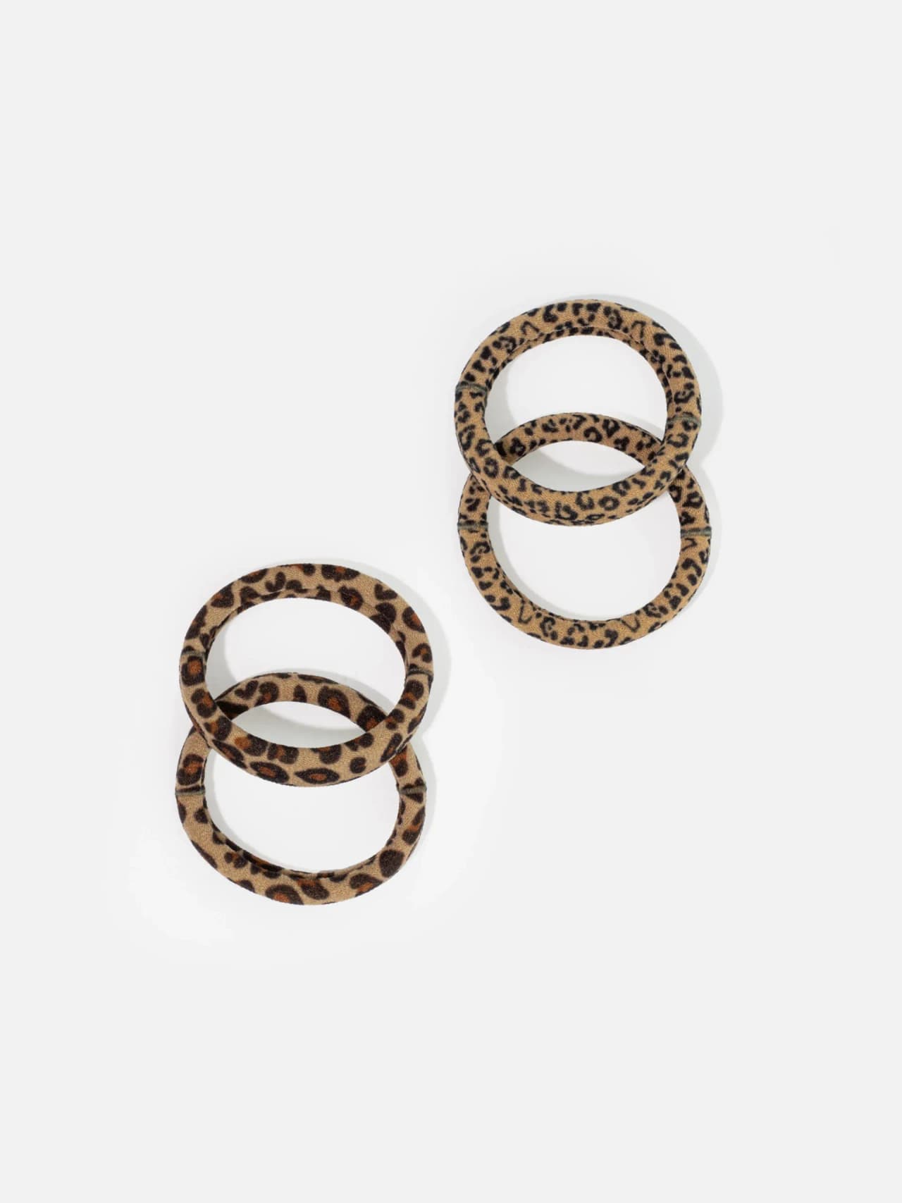 Hårsnoddar Leopardmönster 4Pack