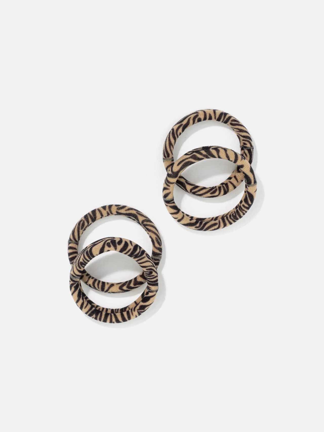 Hårsnoddar Leopardmönster 4Pack