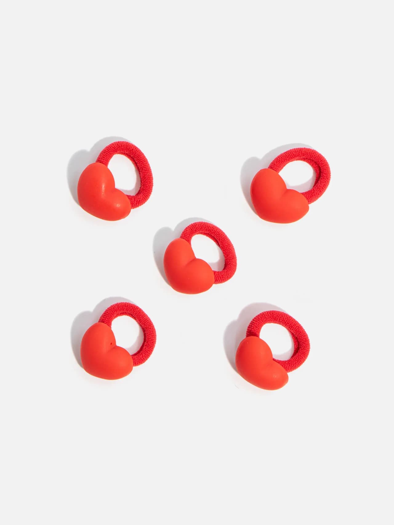 Hårsnoddar med Hjärtmotiv – 5pack