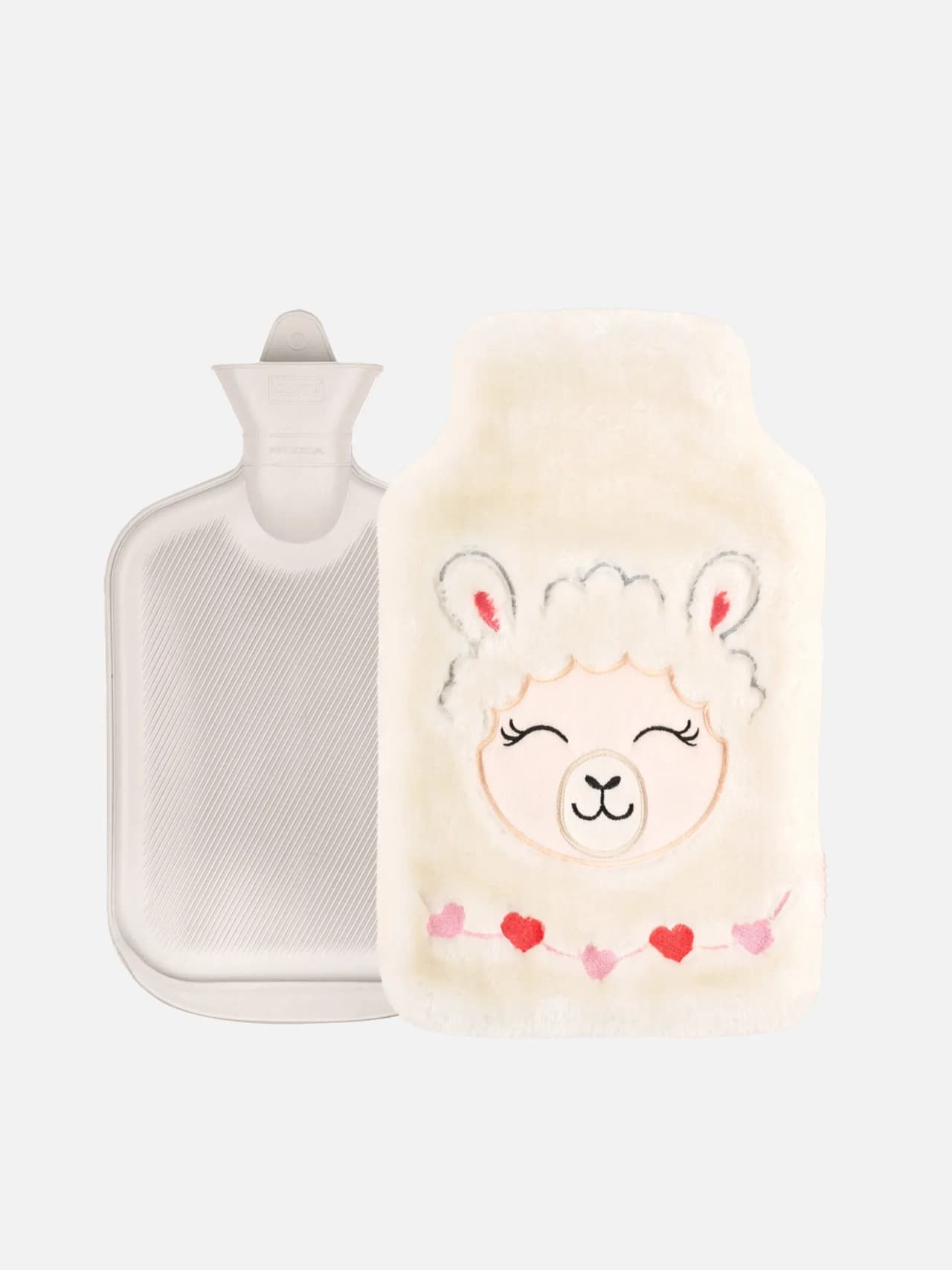 LamaMys Värmeflaska – Varmvattenflaska med Plyschöverdrag