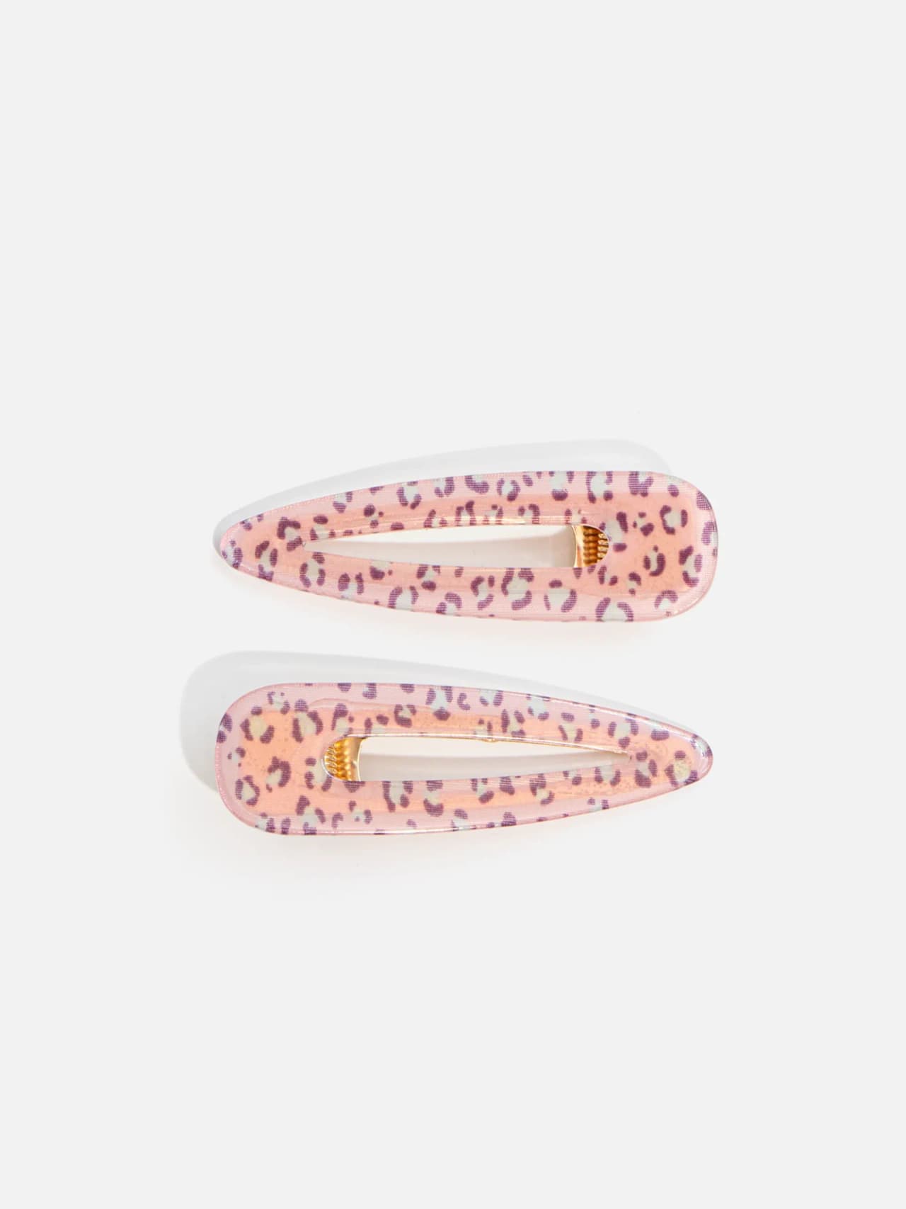 Leopardmönstrade Hårspännen 2-pack