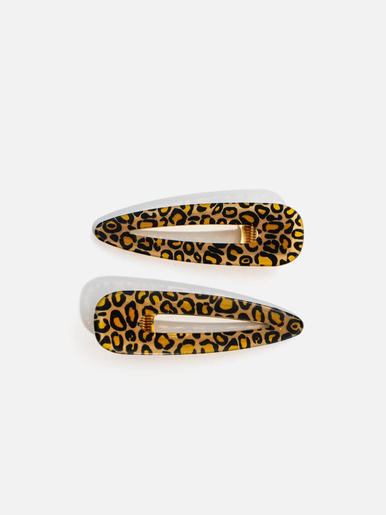 Leopardmönstrade Hårspännen 2-pack