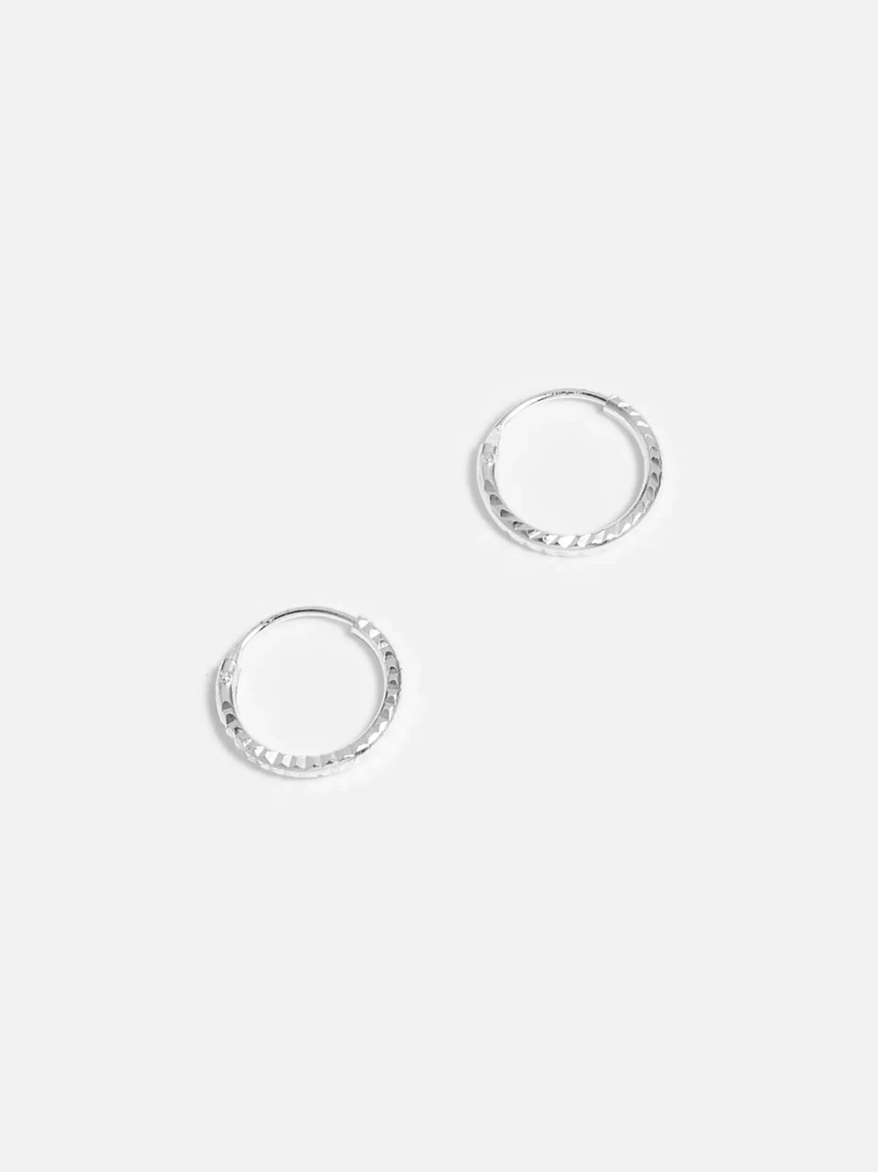 Luminous Hoop Örhängen i Äkta Silver