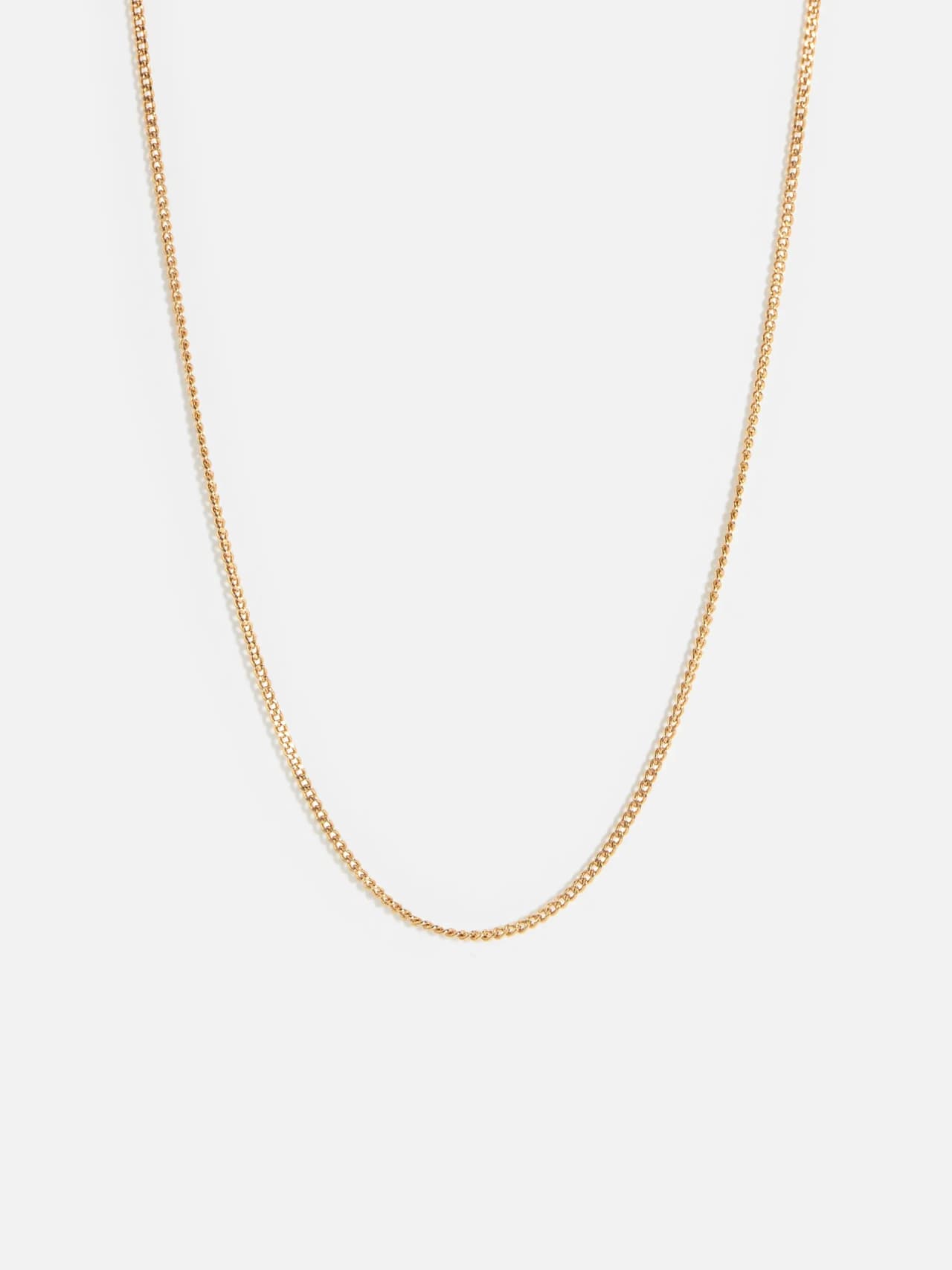 Minimal 18K Guldpläterad Halskedja