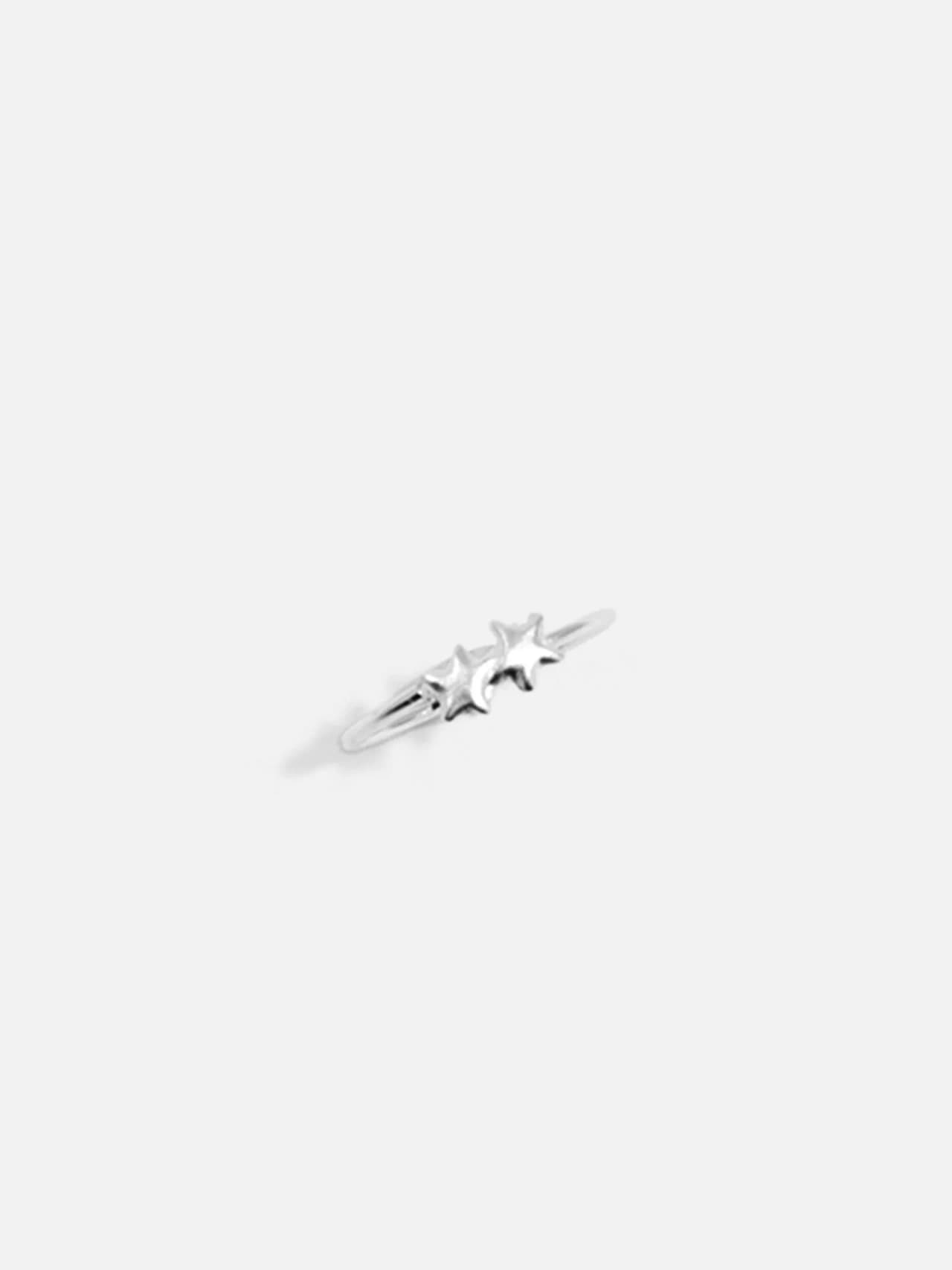 Näspiercing i Äkta Silver — Liten Stjärna