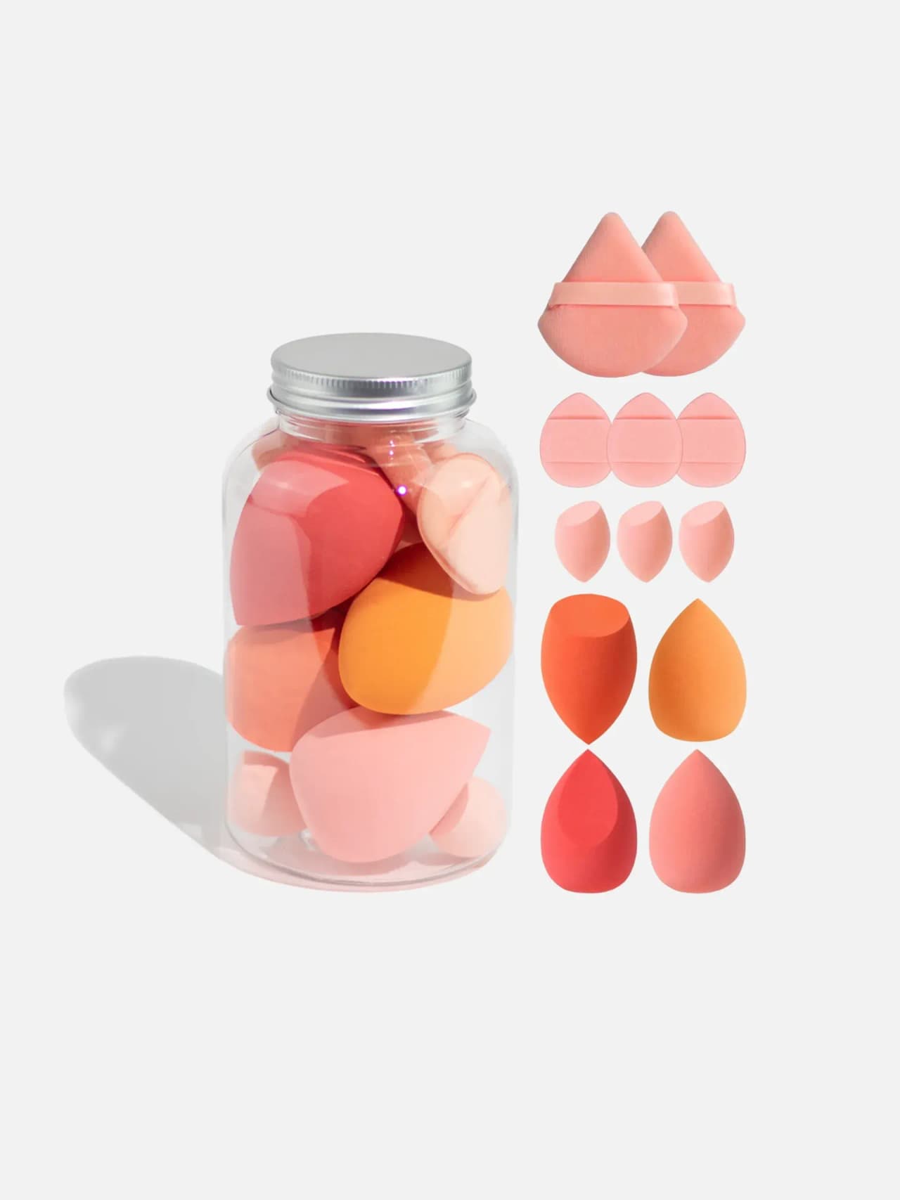 Orange Makeup Blender - Sminksvamp - 12pack
