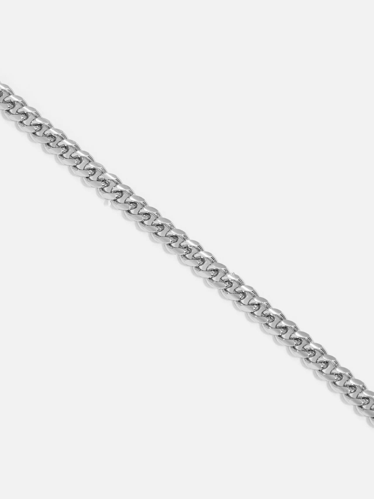 Pansarlänkarmband platinabelagd silver dam 19 cm med hummerlås – helvy