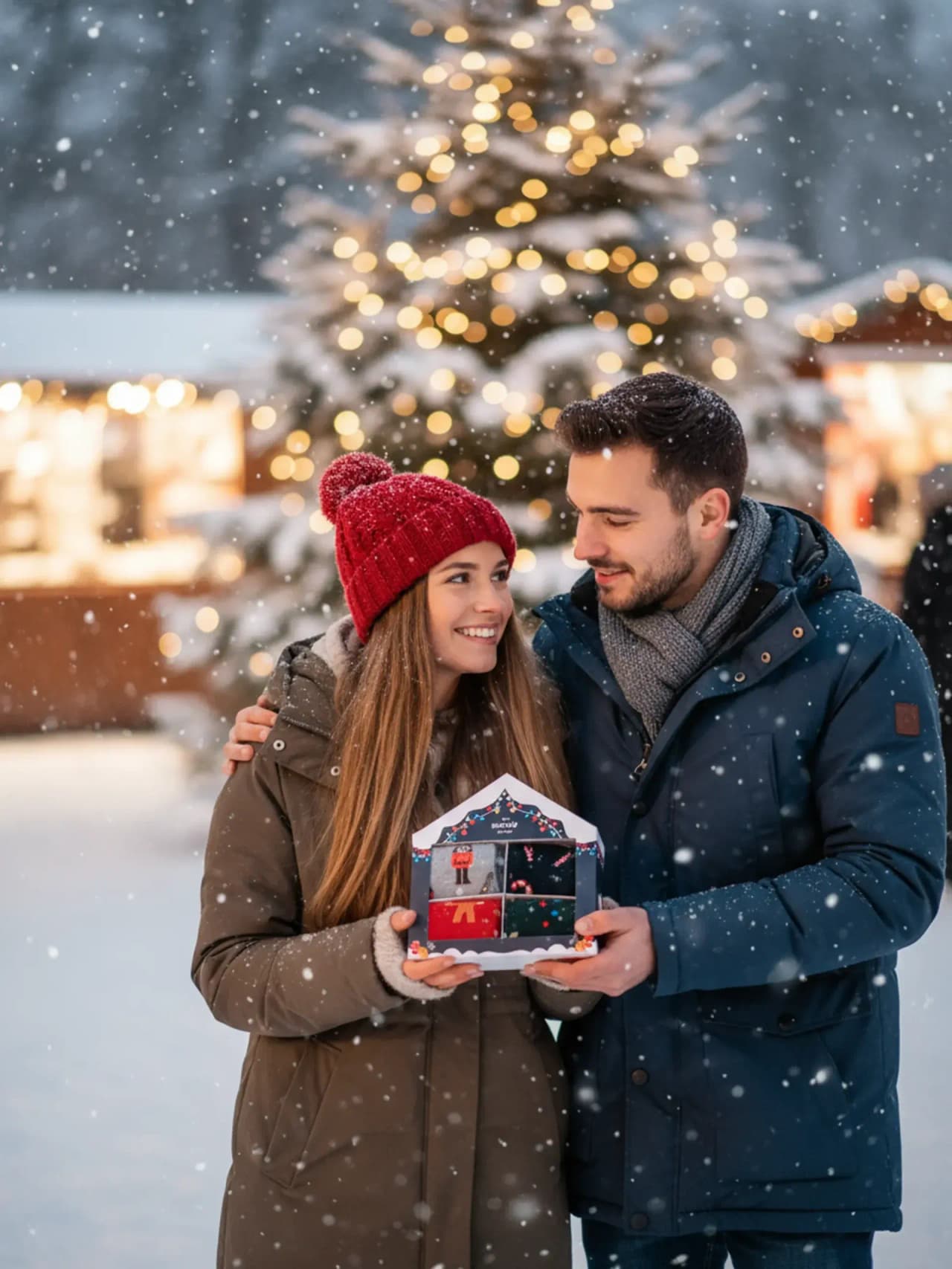 Pepparkaksdröm & Polkastång – Julstrumpor Herr 4-pack Gåvoset