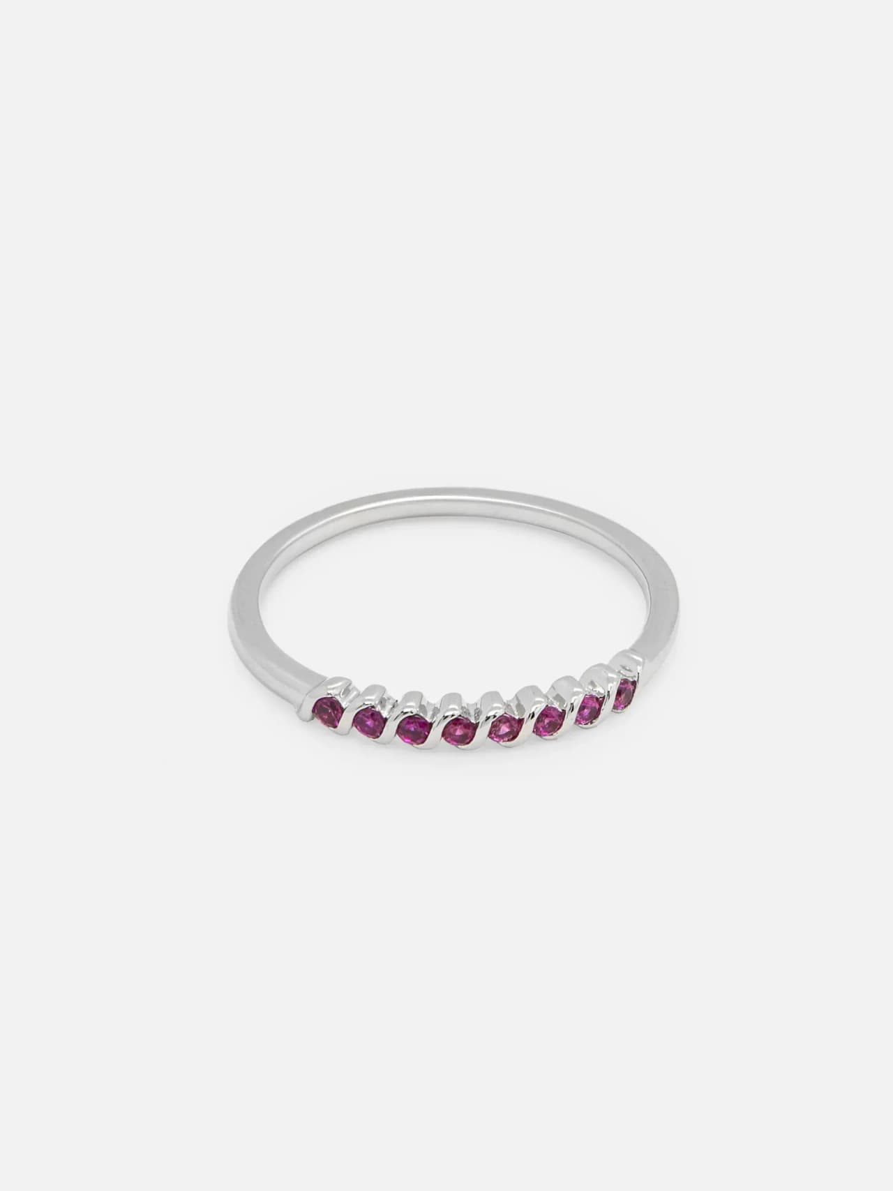 Platinumpläterad Ring med Kubisk Zirkonia