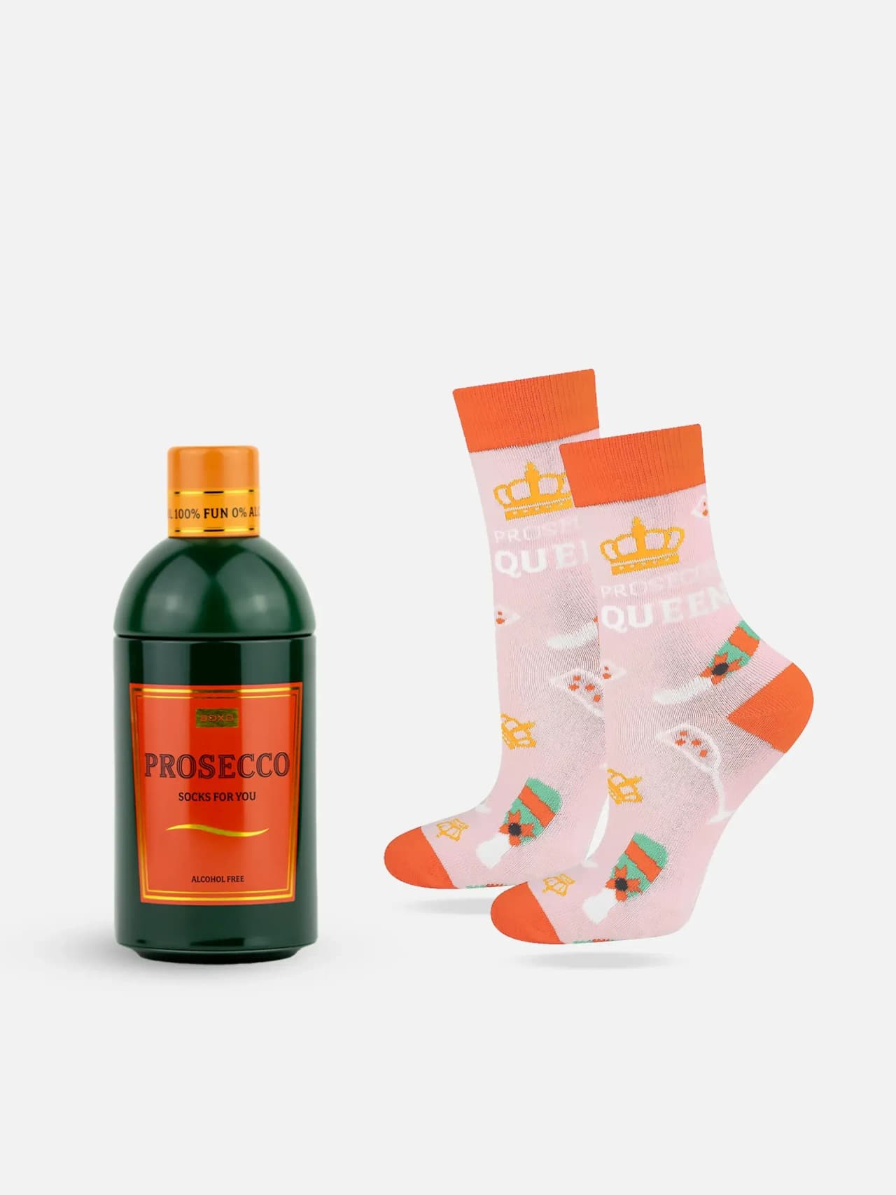 Prosecco Pop! - Roliga Dam Strumpor i Metallbur