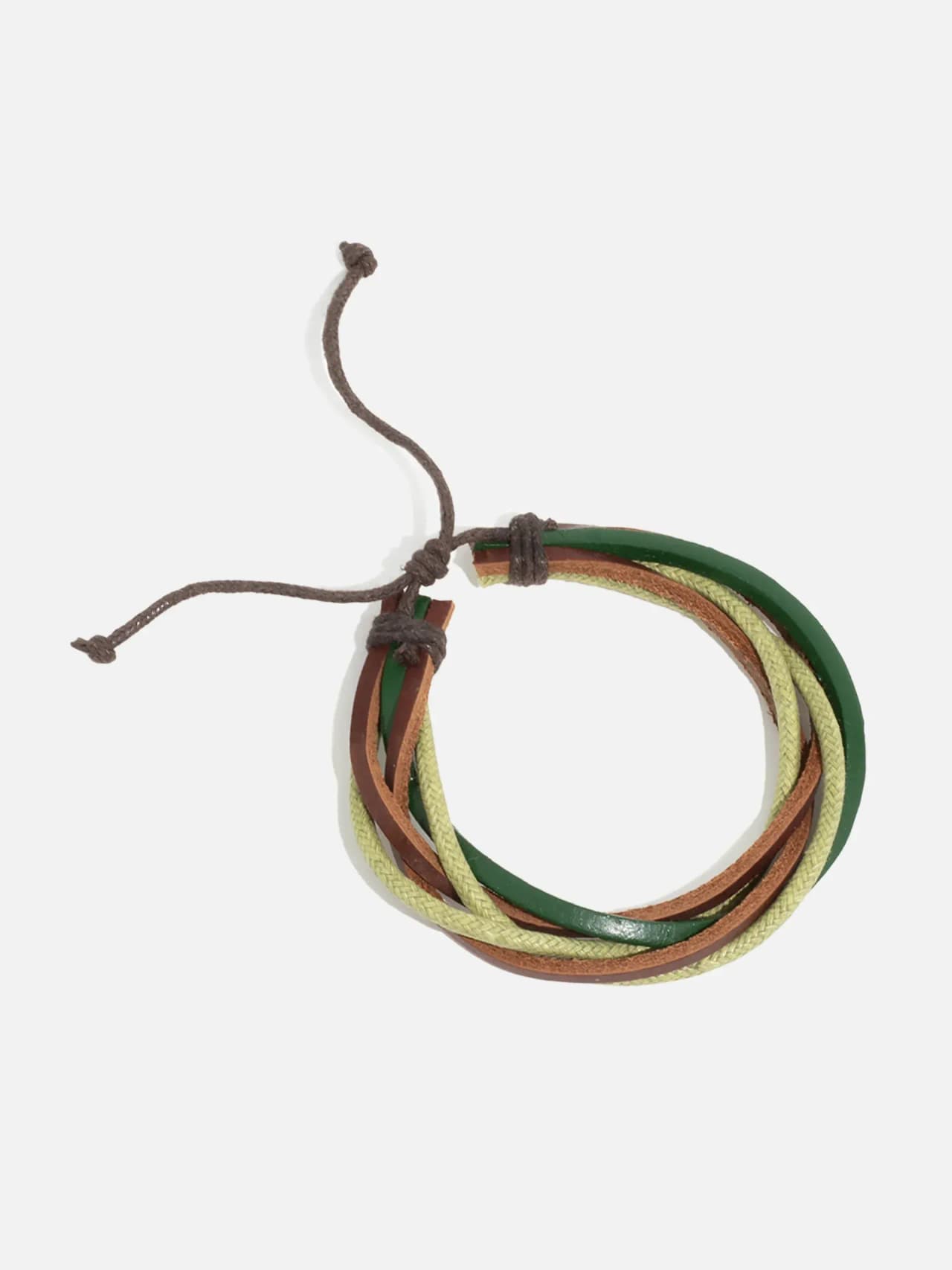 PU Läderarmband - Justerbar med 4 Snören