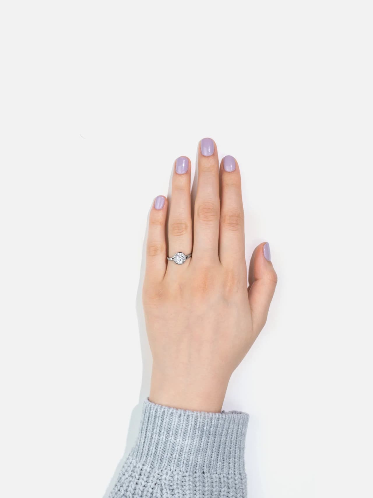 Ring i Platinumpäterad med Cubic Zirconia