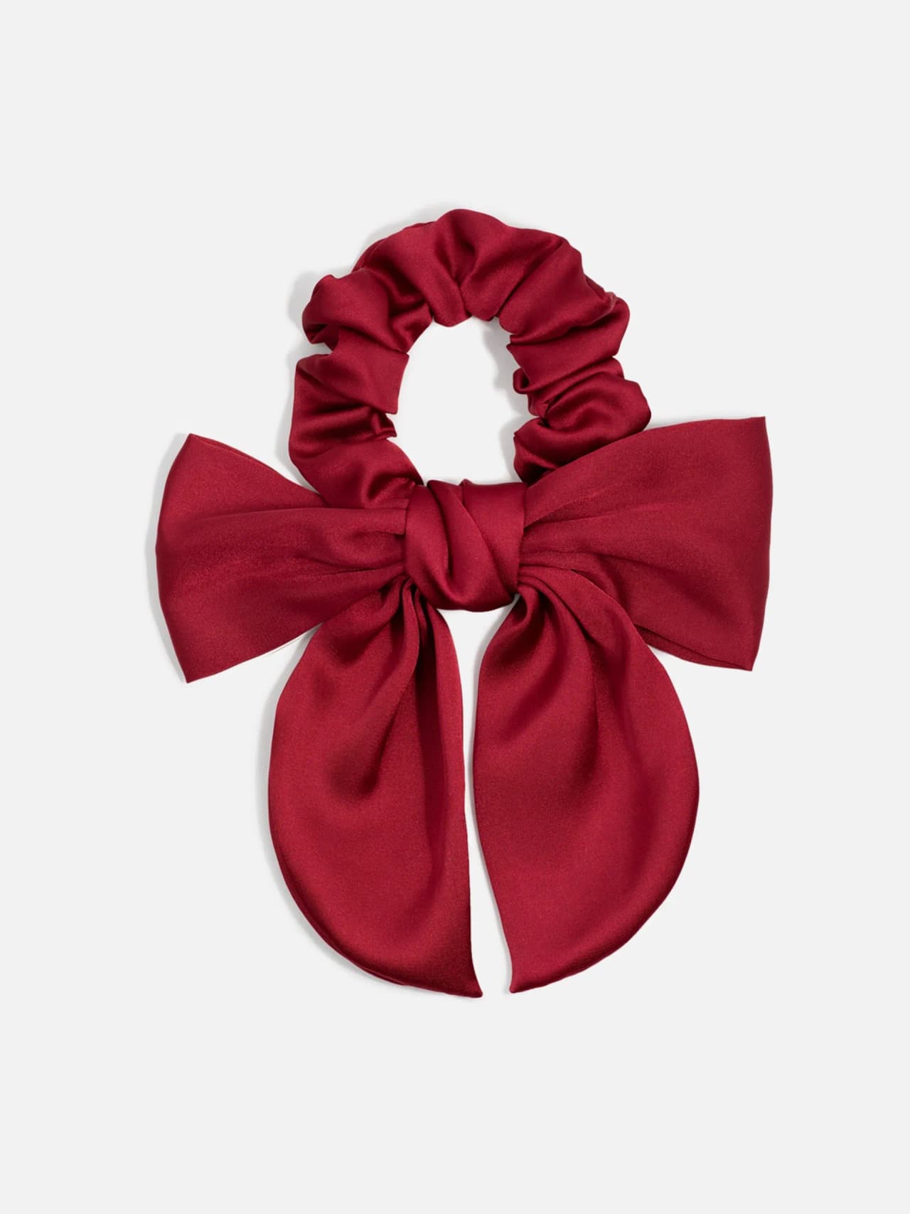 Röd Scrunchie med Fluga